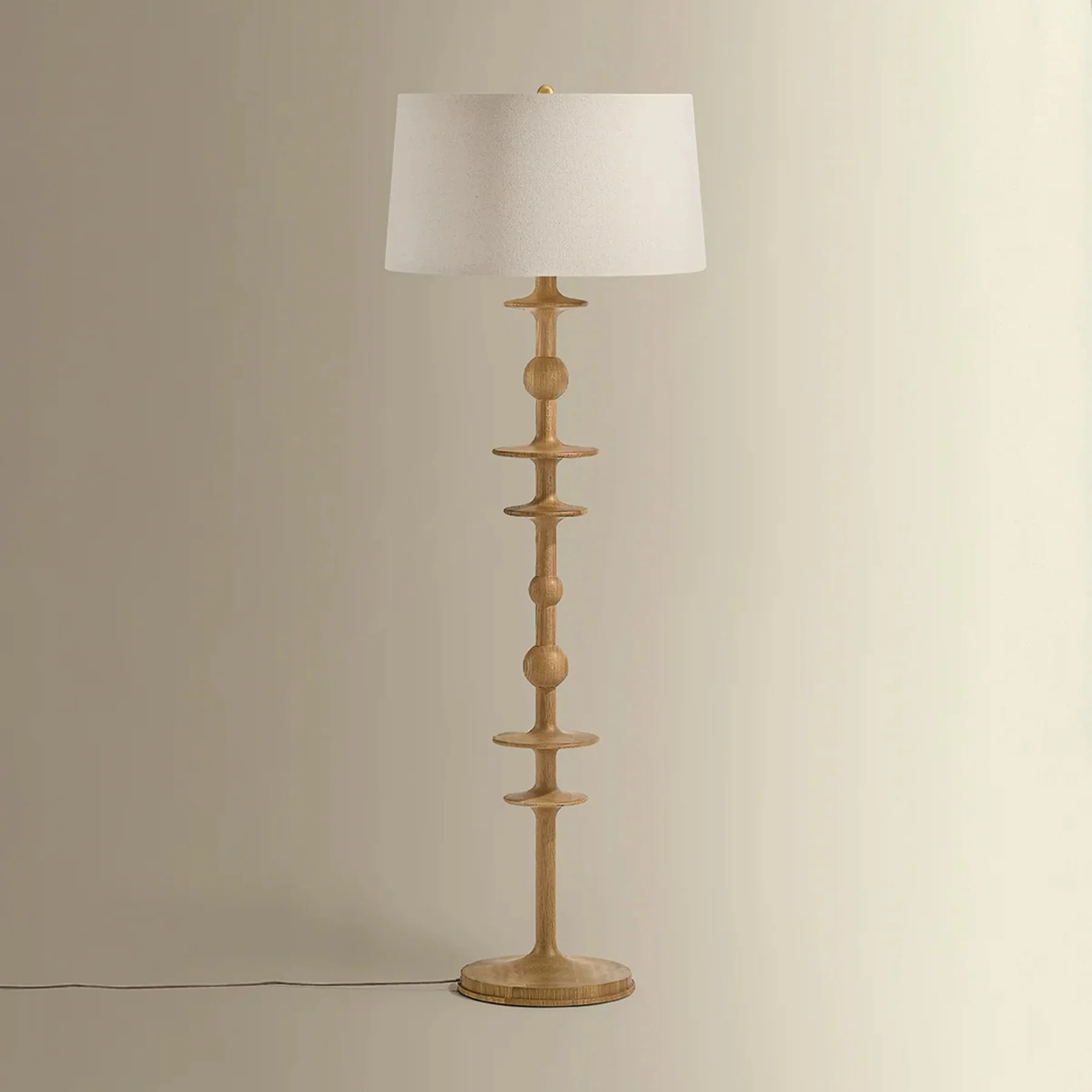 Jefferson Height Floor Lamp, Aged Brass - Image 2