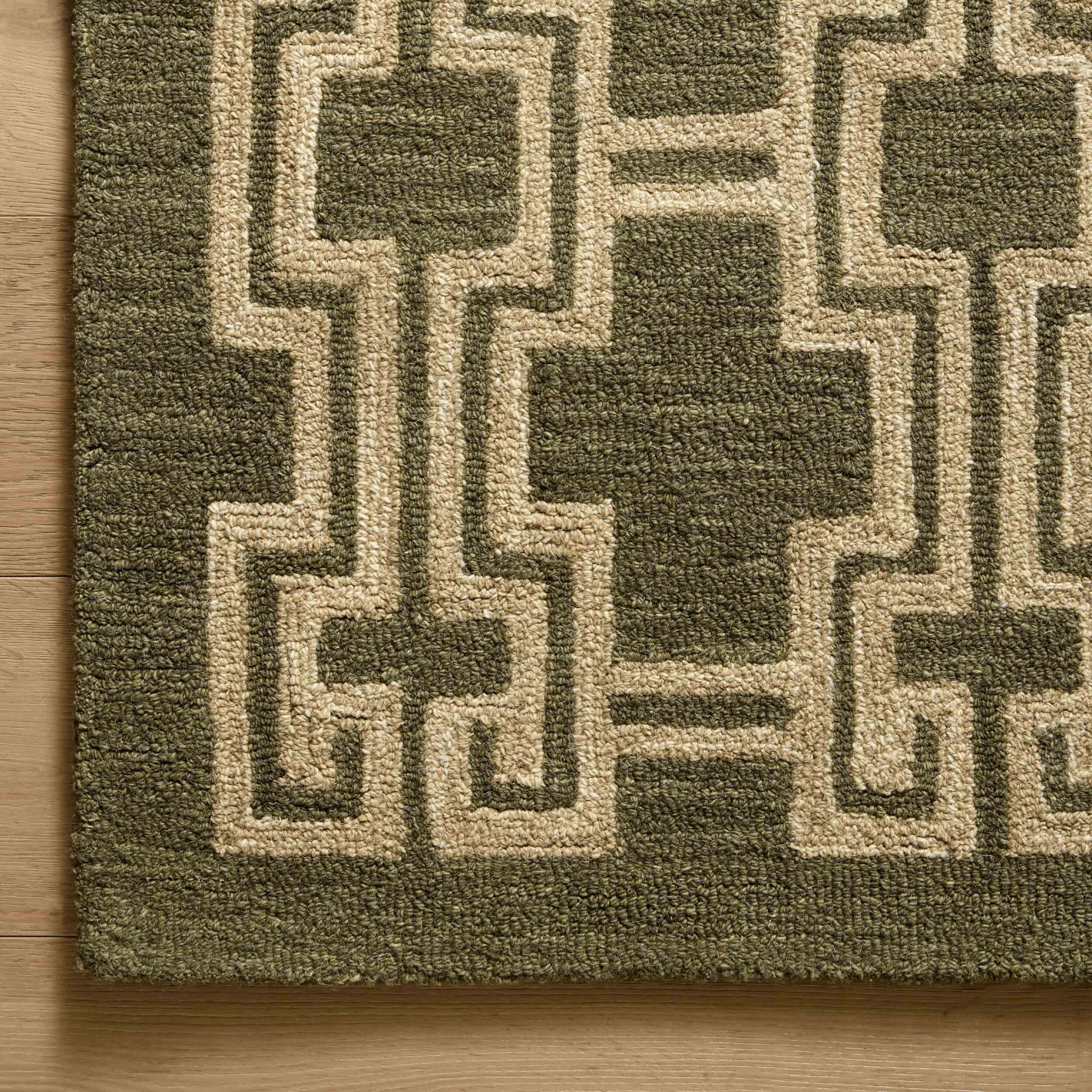 Jeremiah Brent × Loloi Rug Barrow BAR-02, JM Moss/Beige - Image 3
