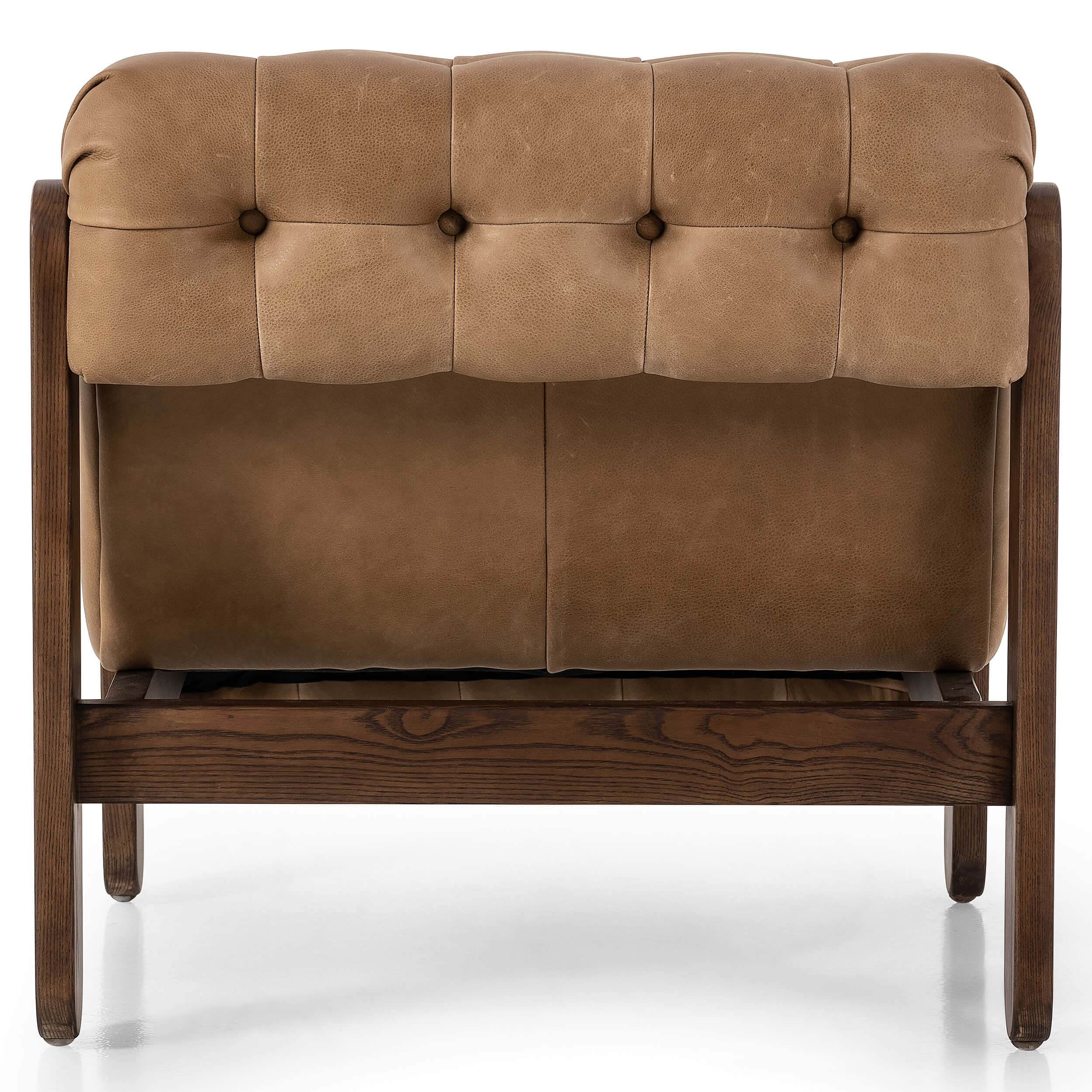 Jeremiah Leather Chair, Palermo Drift by Four Hands - Image 4