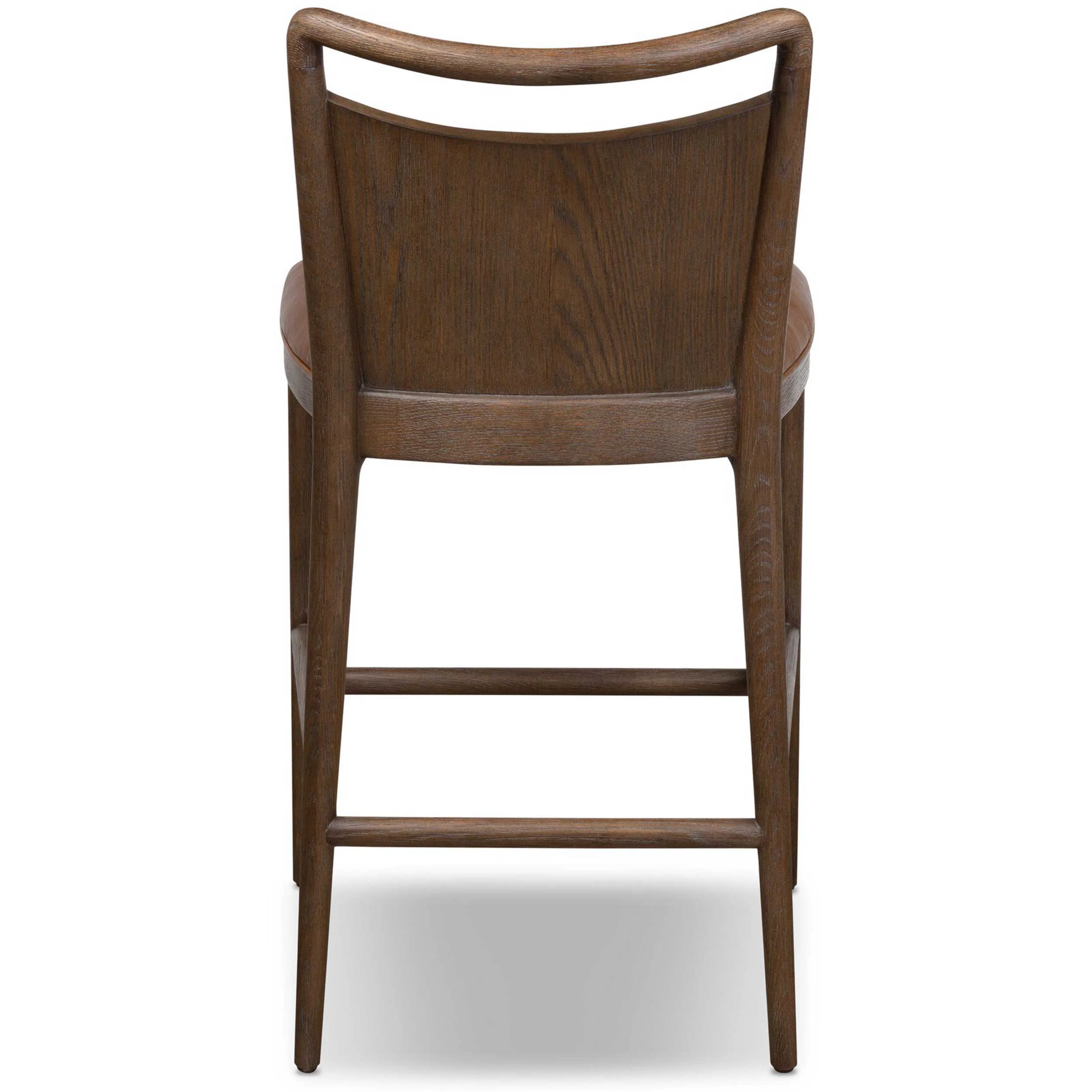 Jessen Leather Counter Stool, Sonoma Chestnut by Four Hands - Image 4