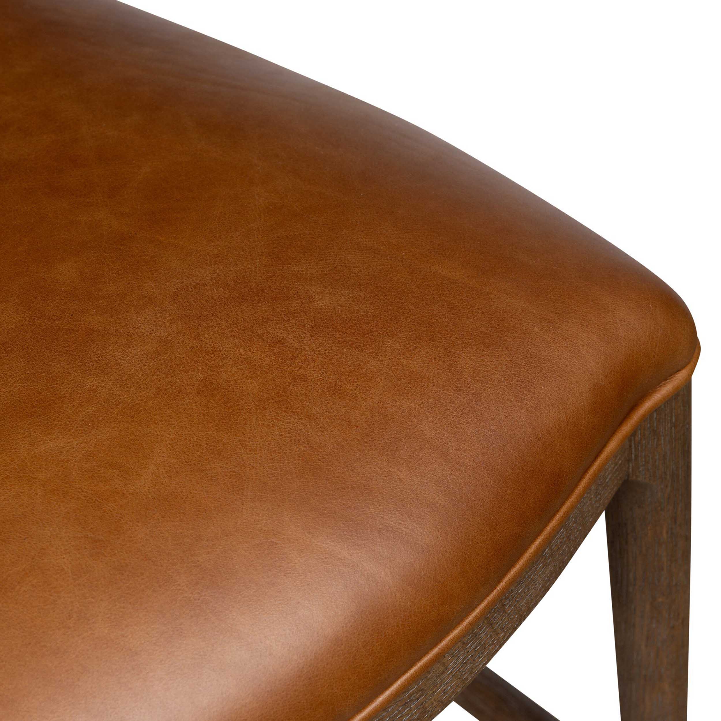 Jessen Leather Counter Stool, Sonoma Chestnut by Four Hands - Image 7