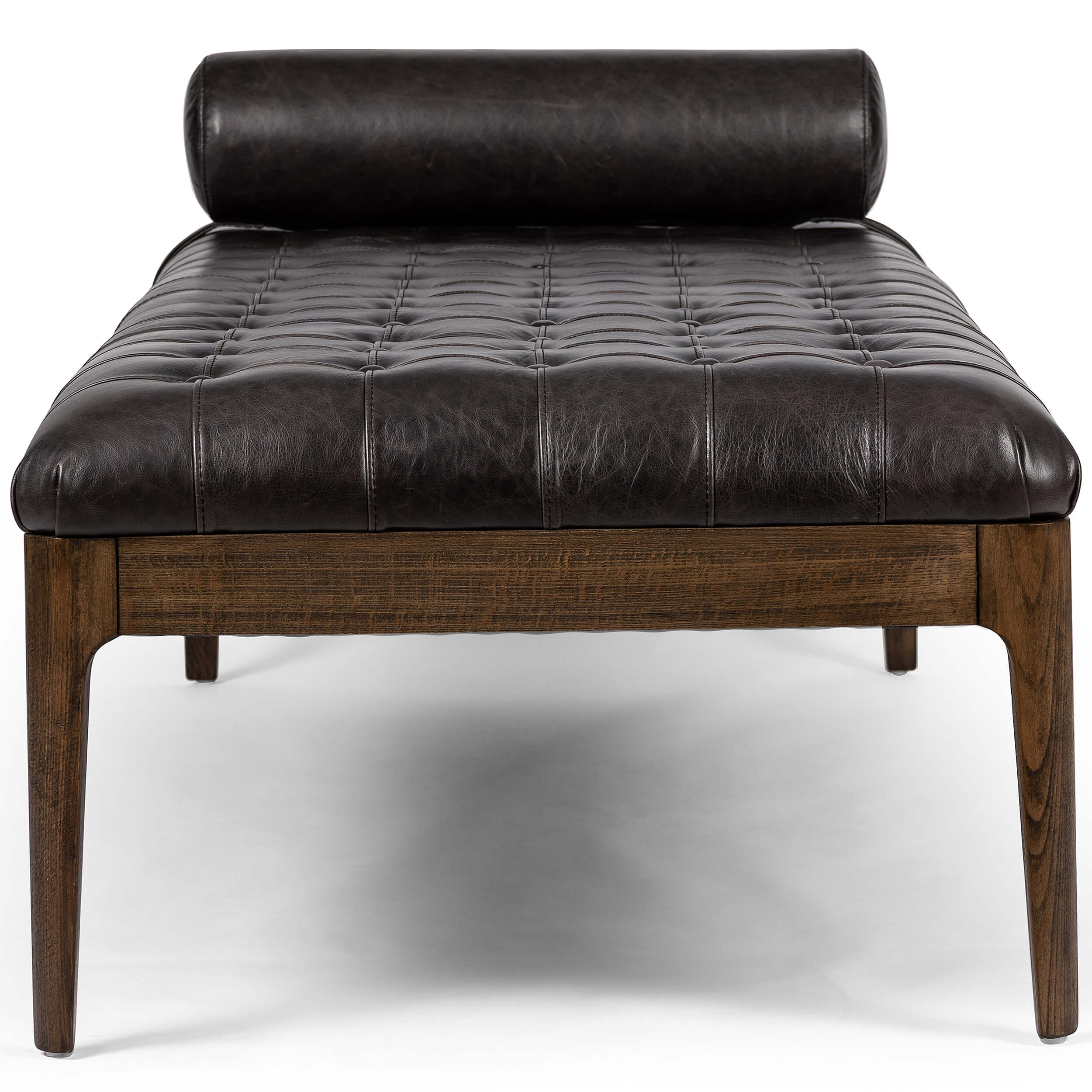 Joanna Leather Bench, Sonoma Black - Image 3