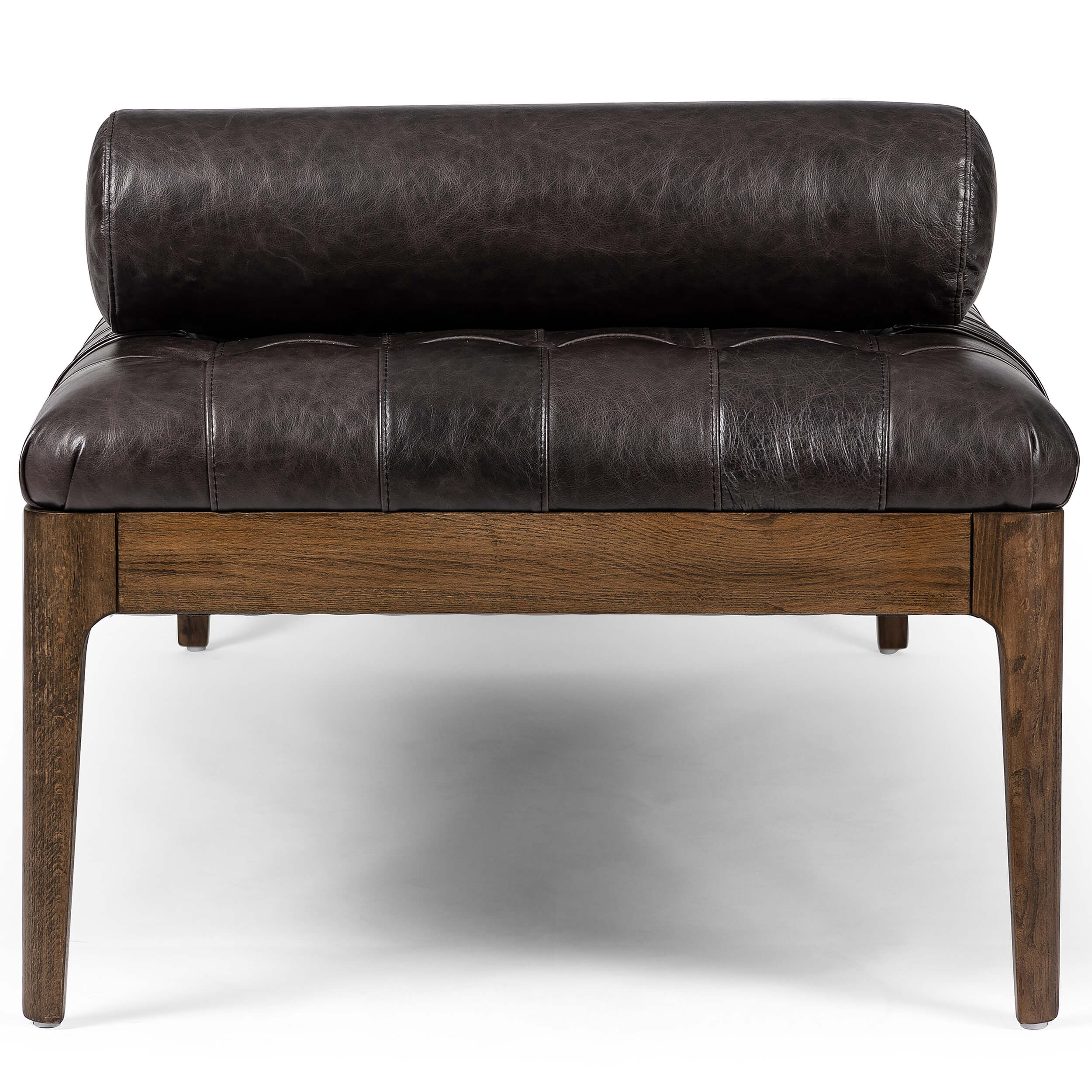Joanna Leather Bench, Sonoma Black - Image 4
