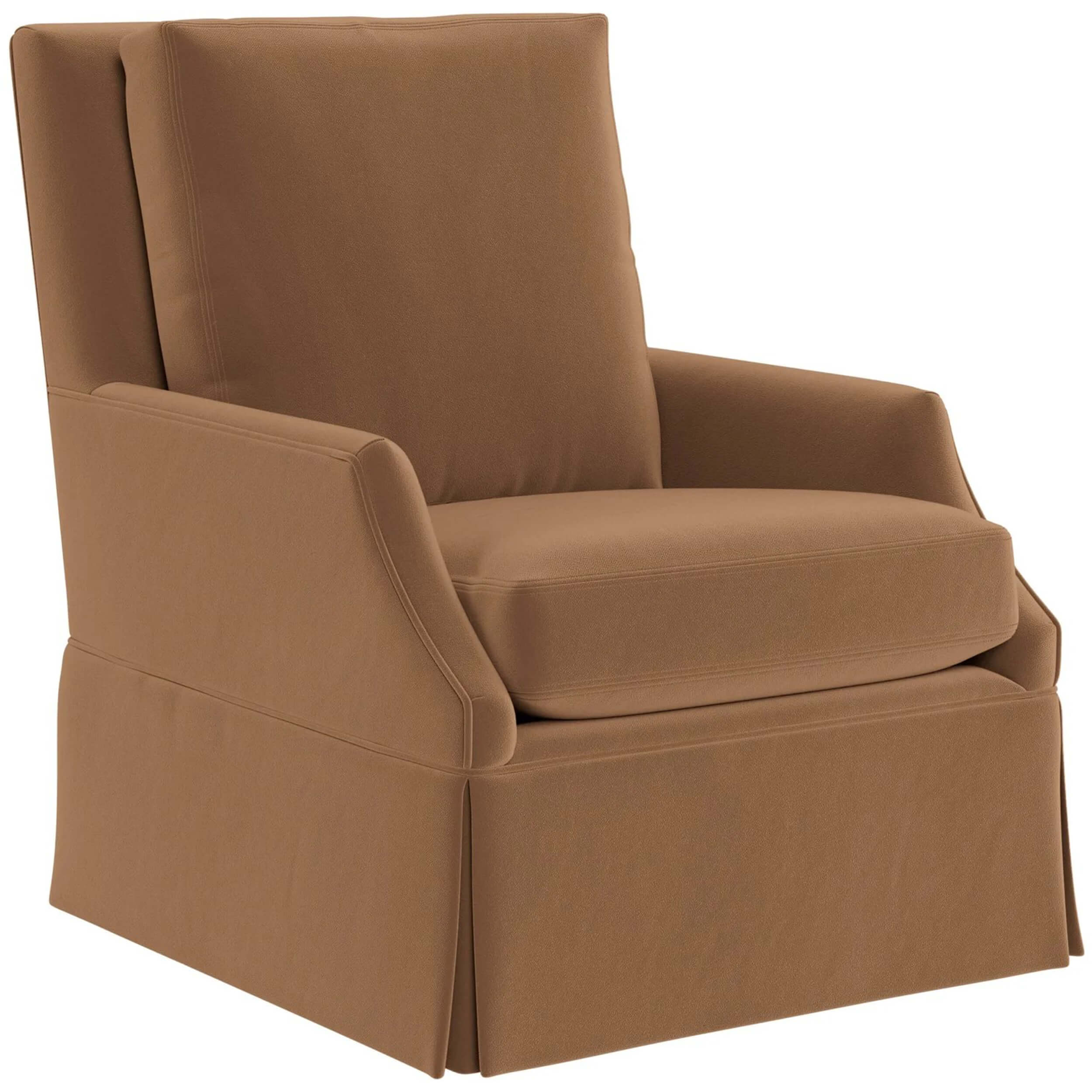 Jocelyn Swivel Glider, Rush Toffee