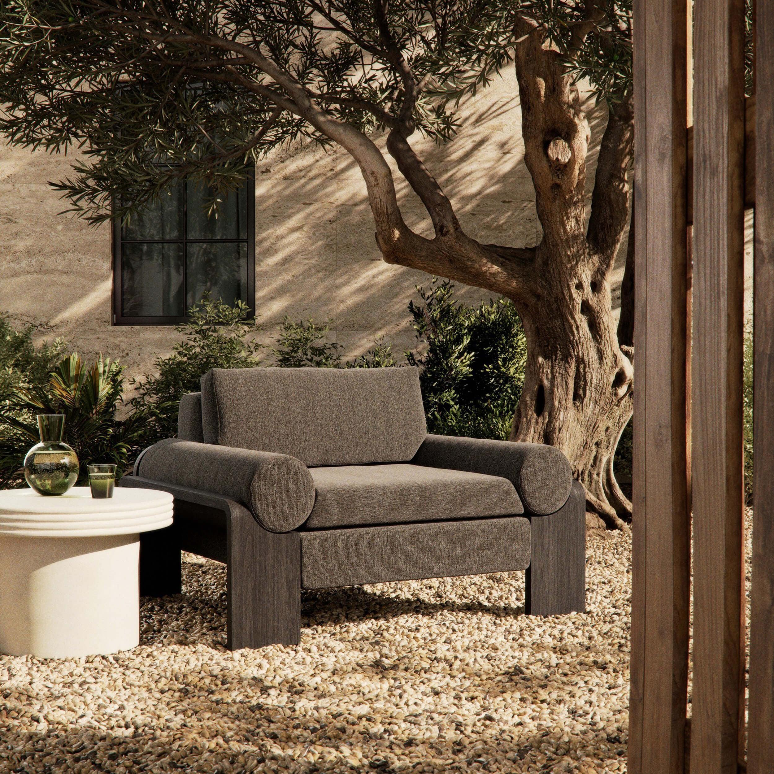 Joette Outdoor Chair, Ellor Brown by Four Hands - Image 5
