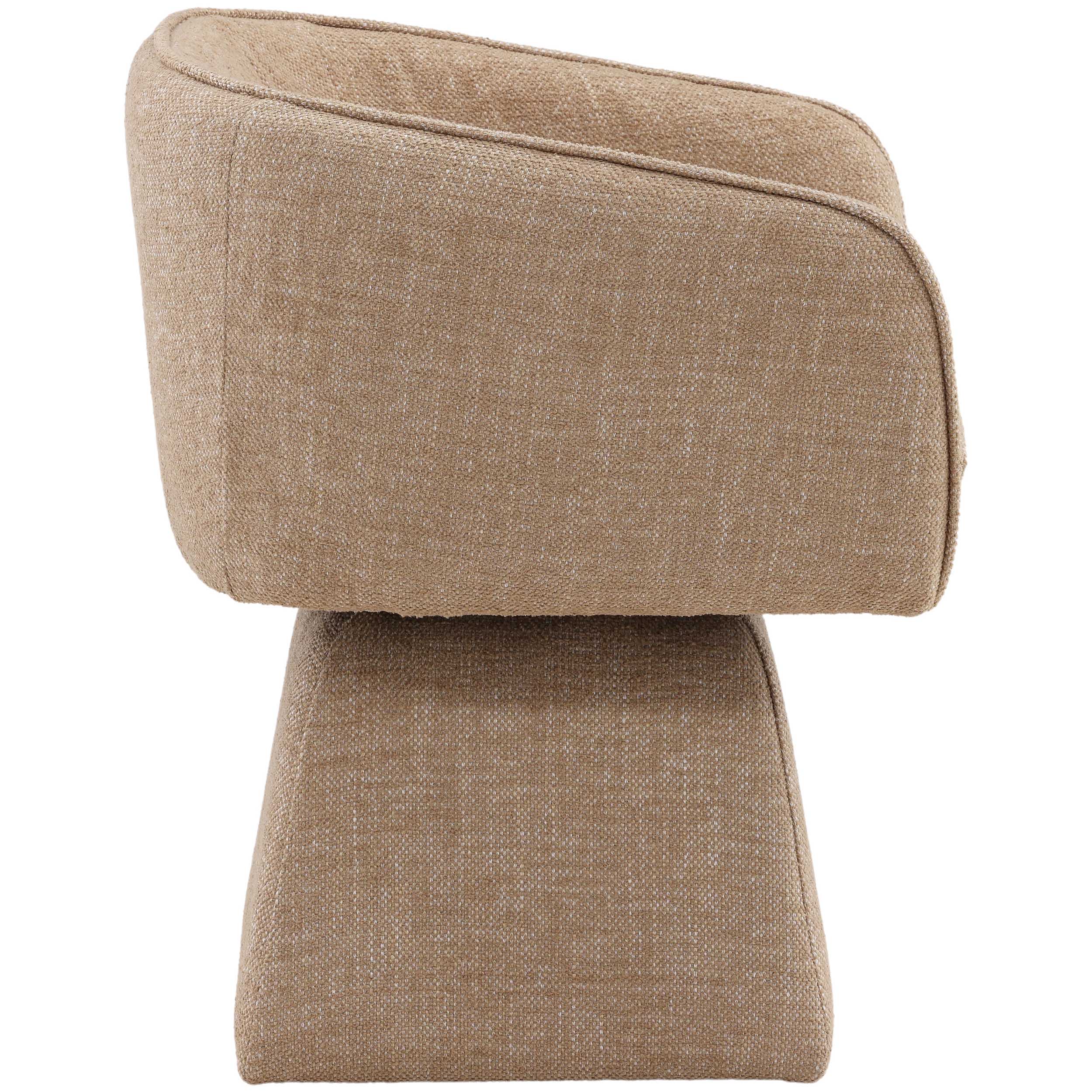 Jonie Swivel Dining Chair, Camel - Image 3
