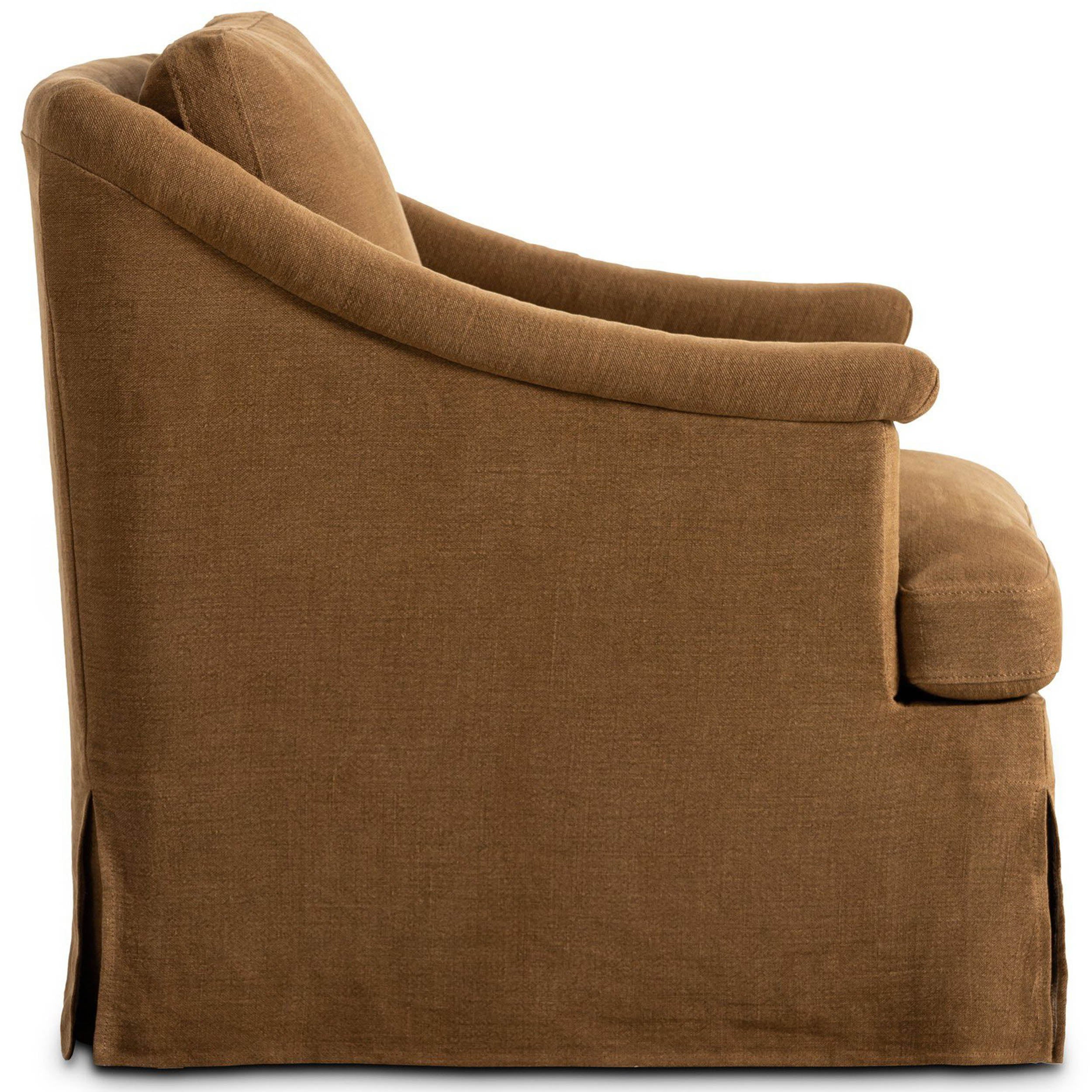 Joplin Swivel Chair, Broadway Gilt by Amber Lewis x Four Hands - Image 3