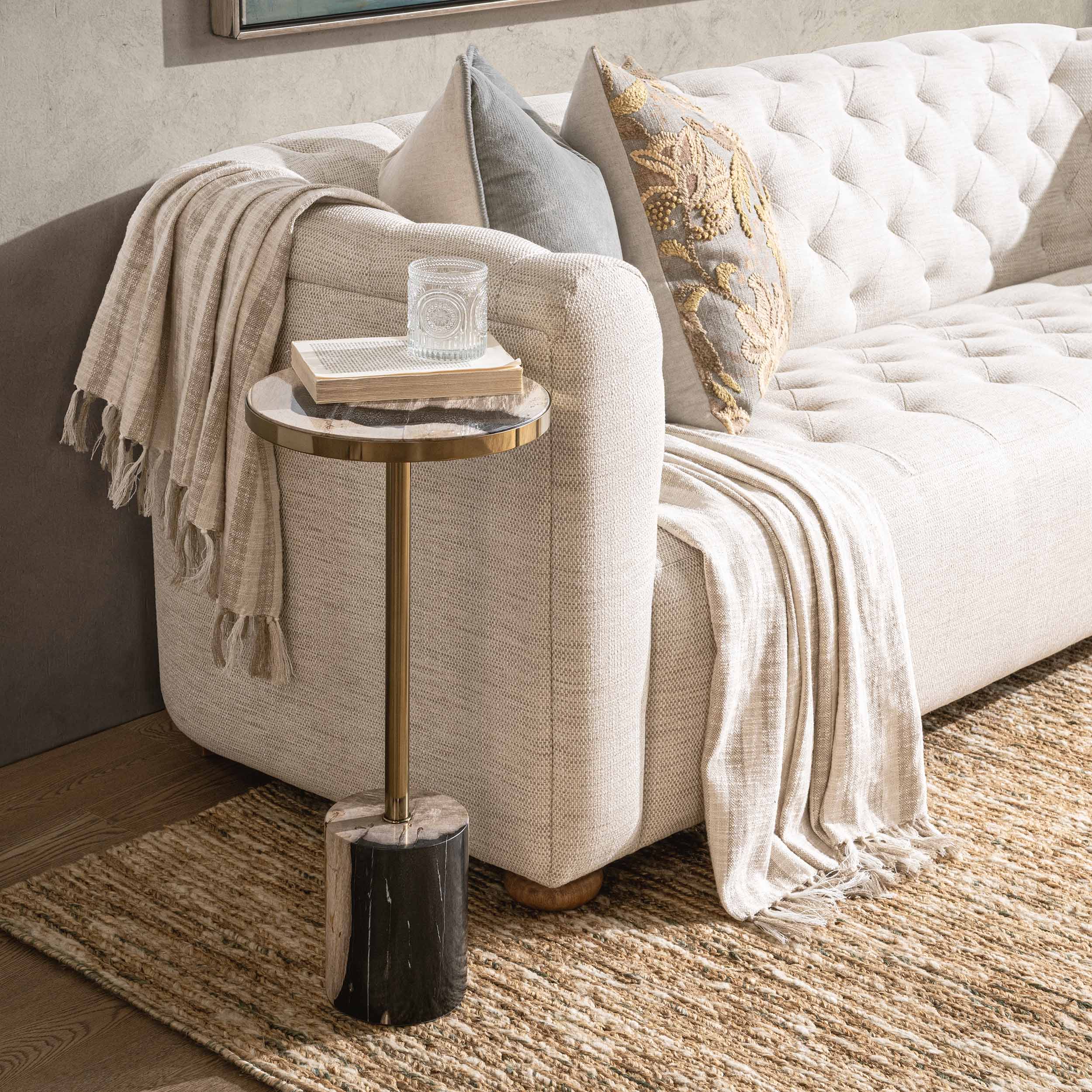 Jordyn Round Accent Table, Molten Husk - Image 10