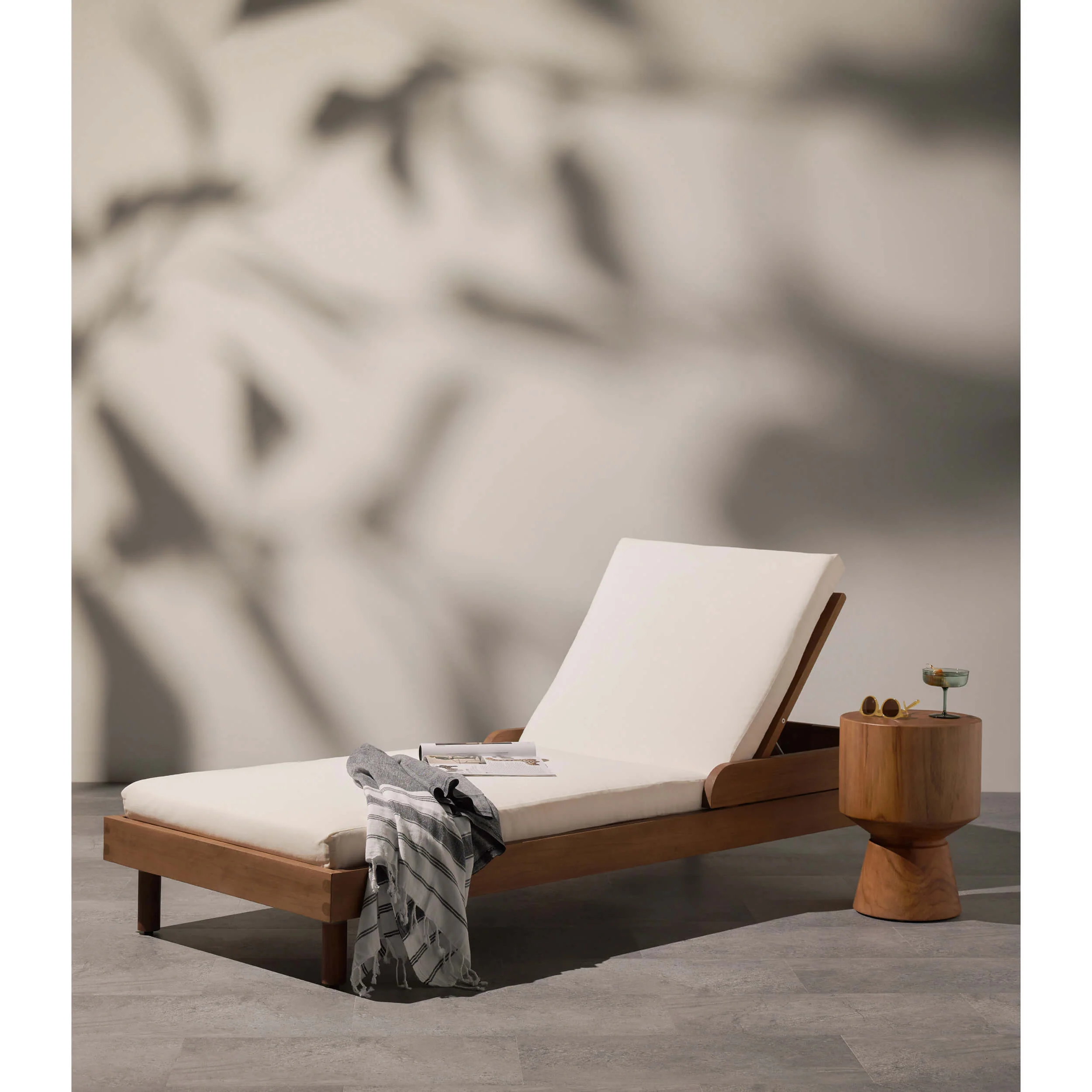 Jovie Outdoor End Table, Natural by Four Hands - Image 7