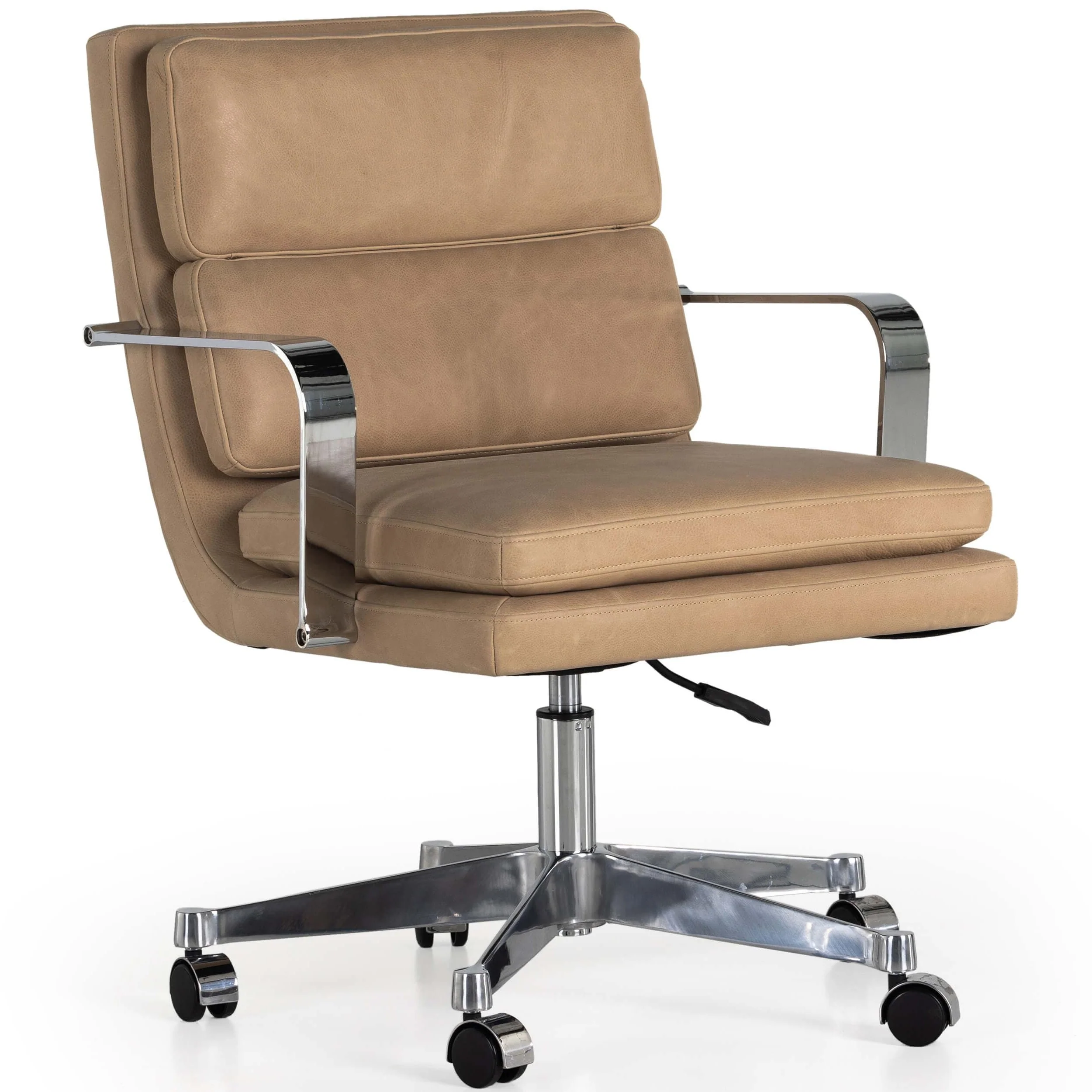 Jude Leather Desk Chair, Palermo Nude by Four Hands