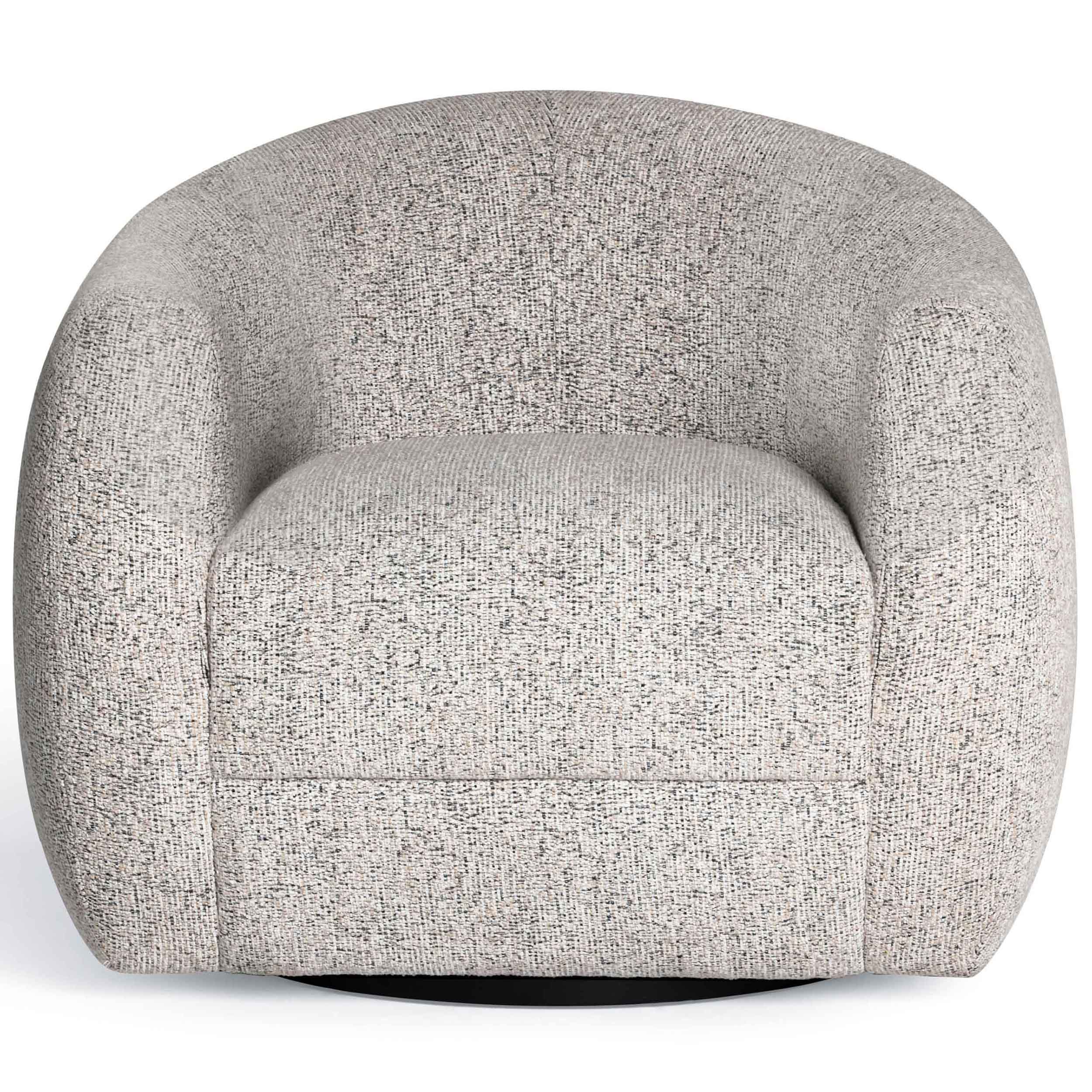 Judy Swivel Chair, Black/White - Image 2