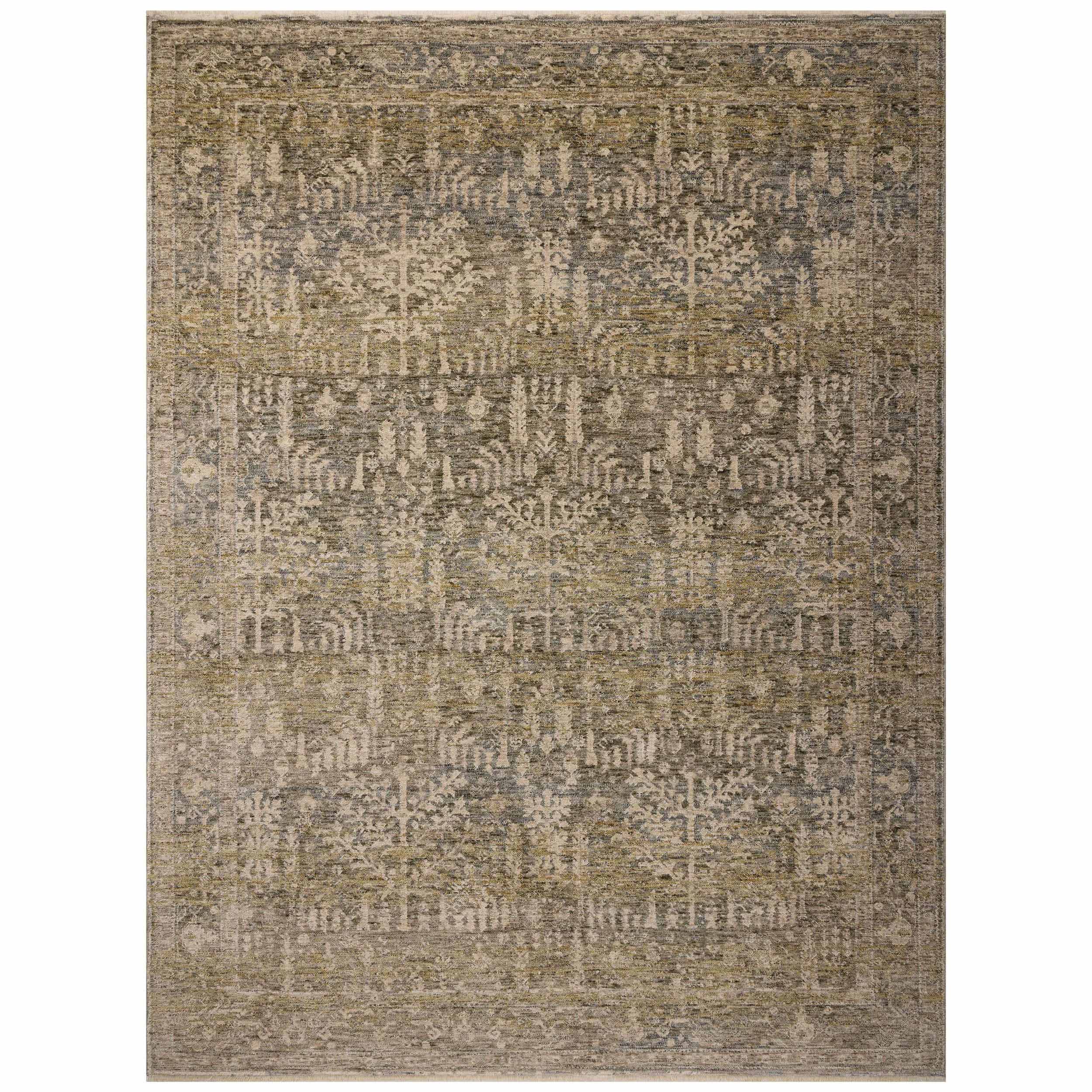 Magnolia Home by Joanna Gaines x Loloi Rug Junie JUE-02, Moss/Natural