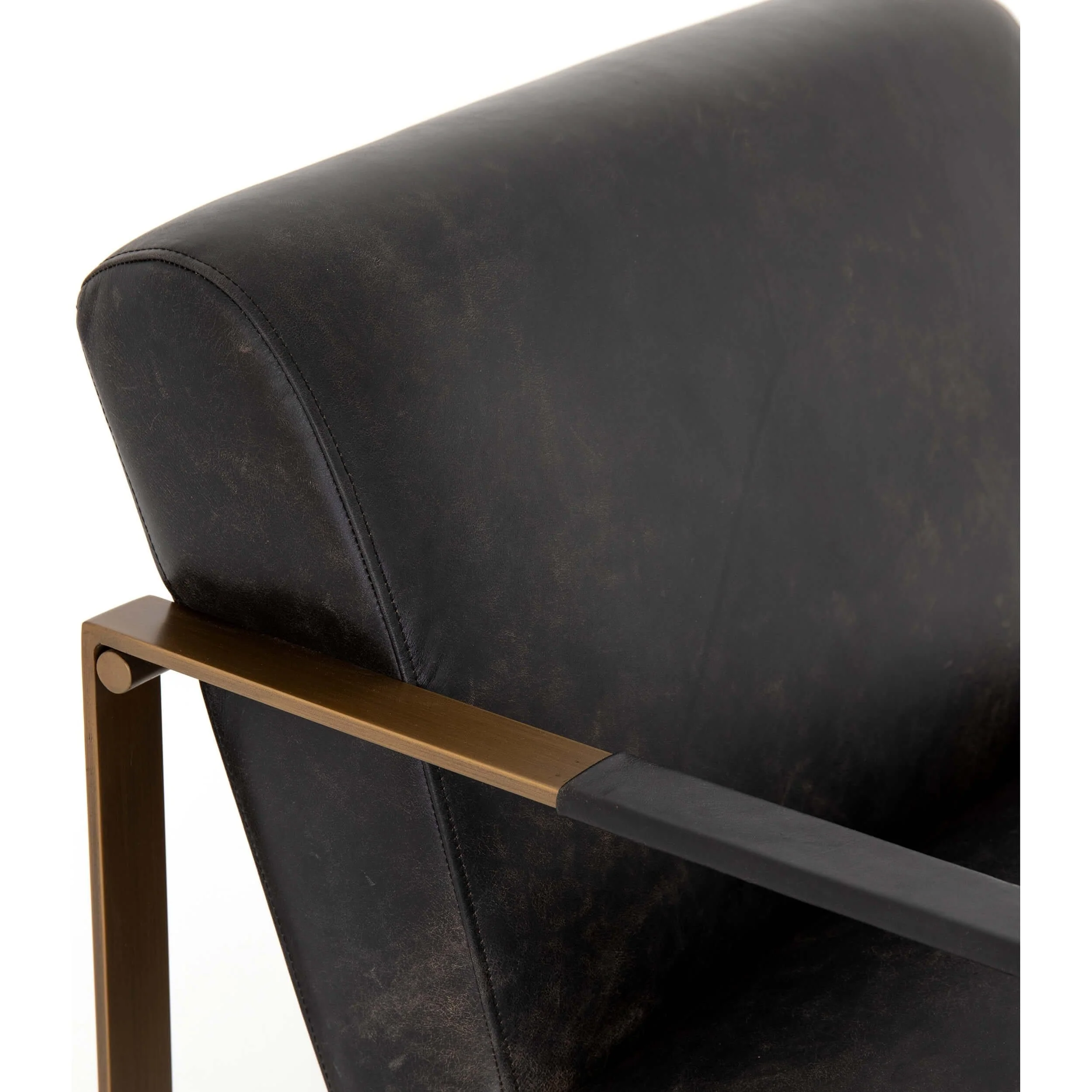 Jules Leather Chair, Rialto Ebony - Image 6