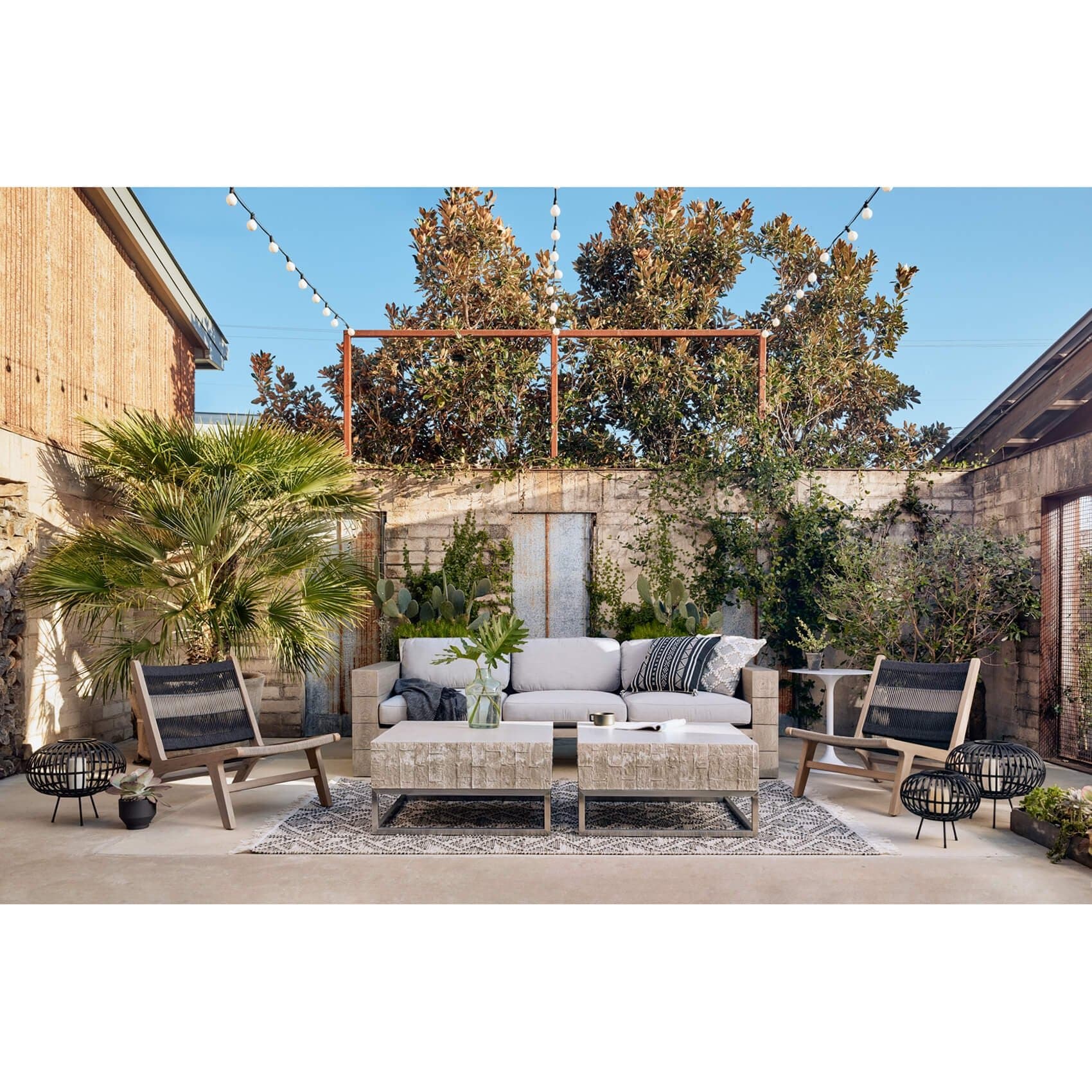 Julian Outdoor Chair, Dark Grey by Four Hands - Image 13