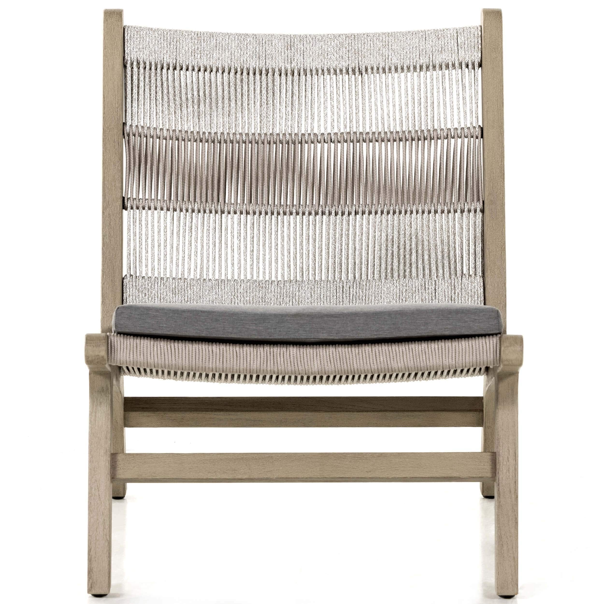 Julian Outdoor Chair, Heathered Grey by Four Hands - Image 3