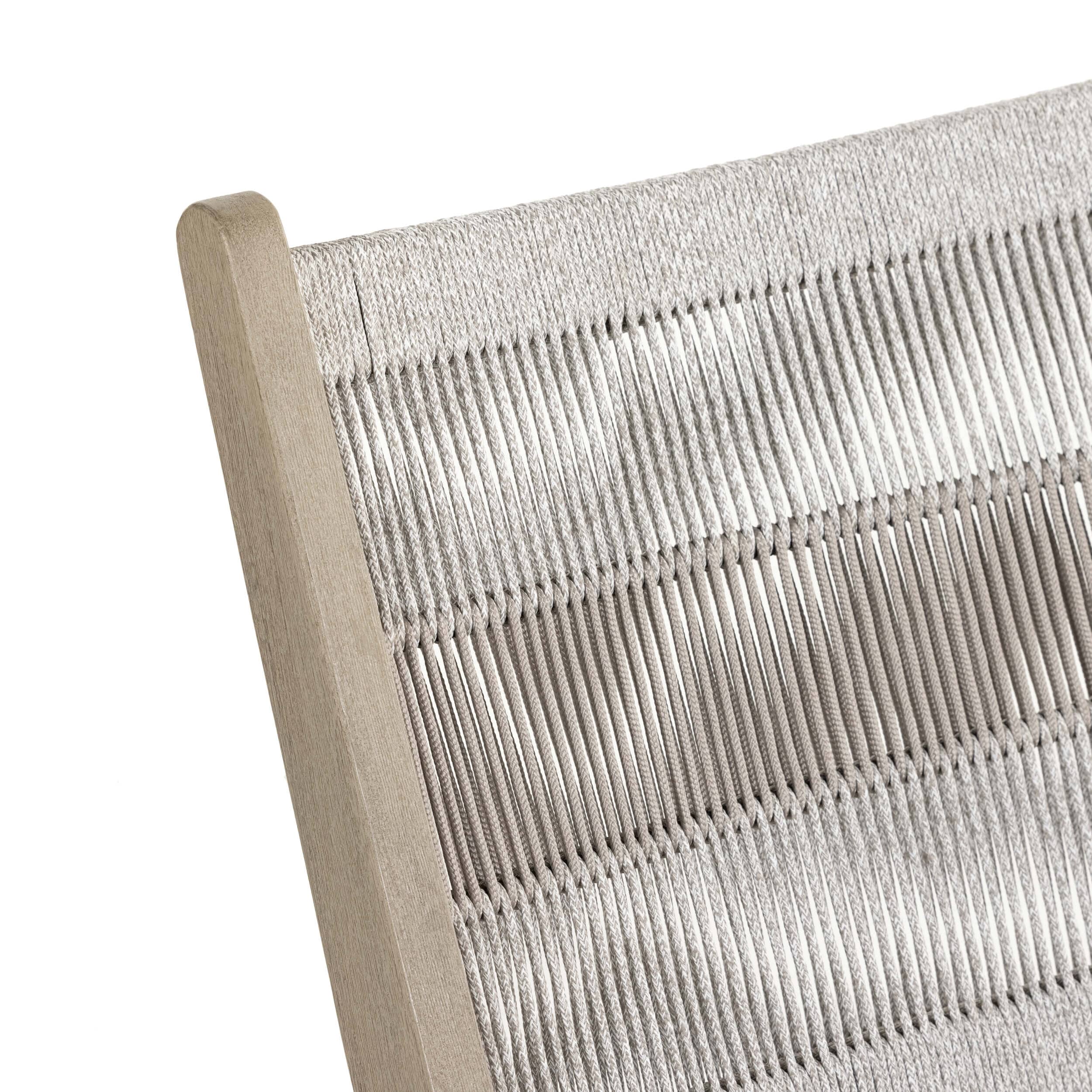 Julian Outdoor Chair, Heathered Grey by Four Hands - Image 5