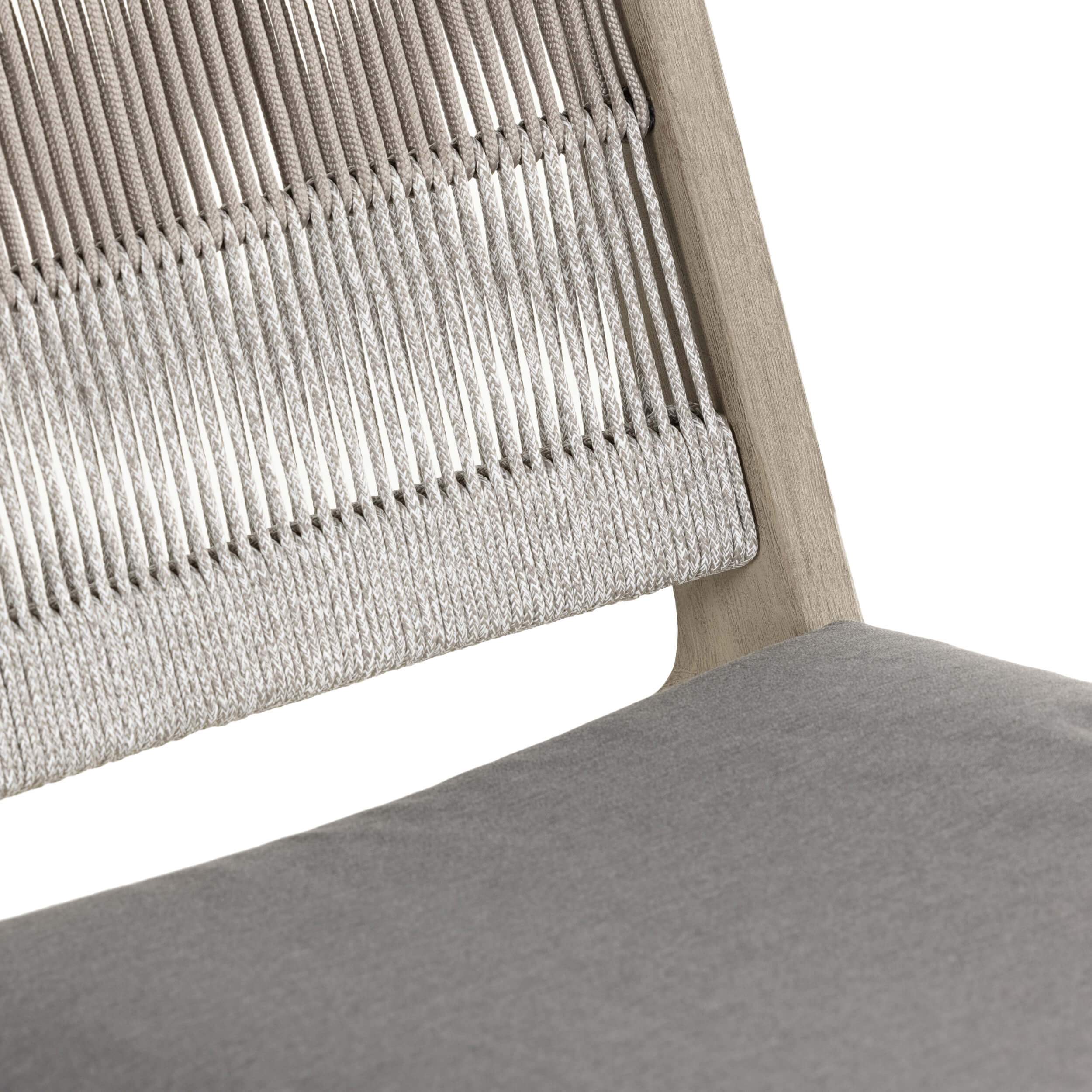 Julian Outdoor Chair, Heathered Grey by Four Hands - Image 6