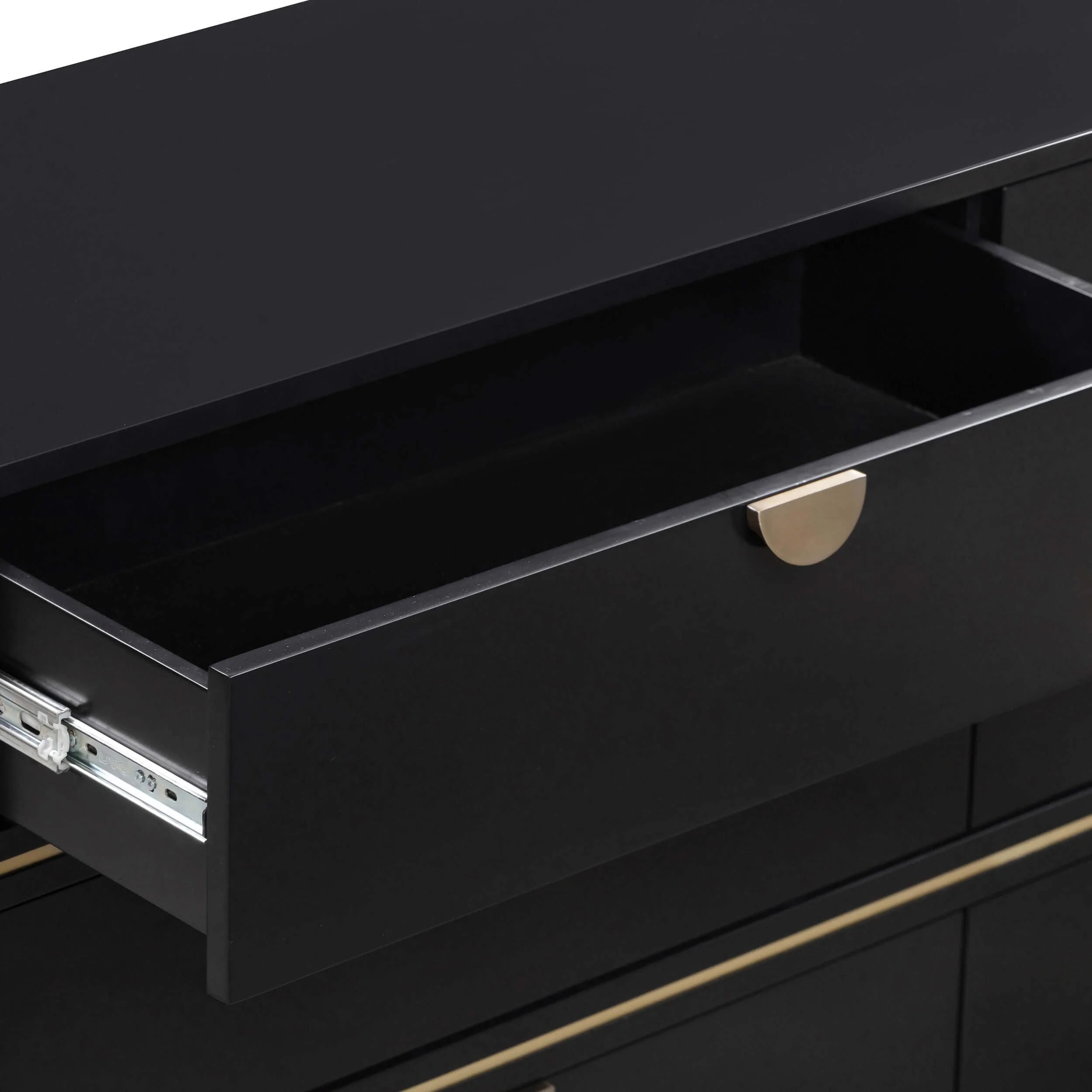 Julieta 6 Drawer Dresser, Black - Image 6