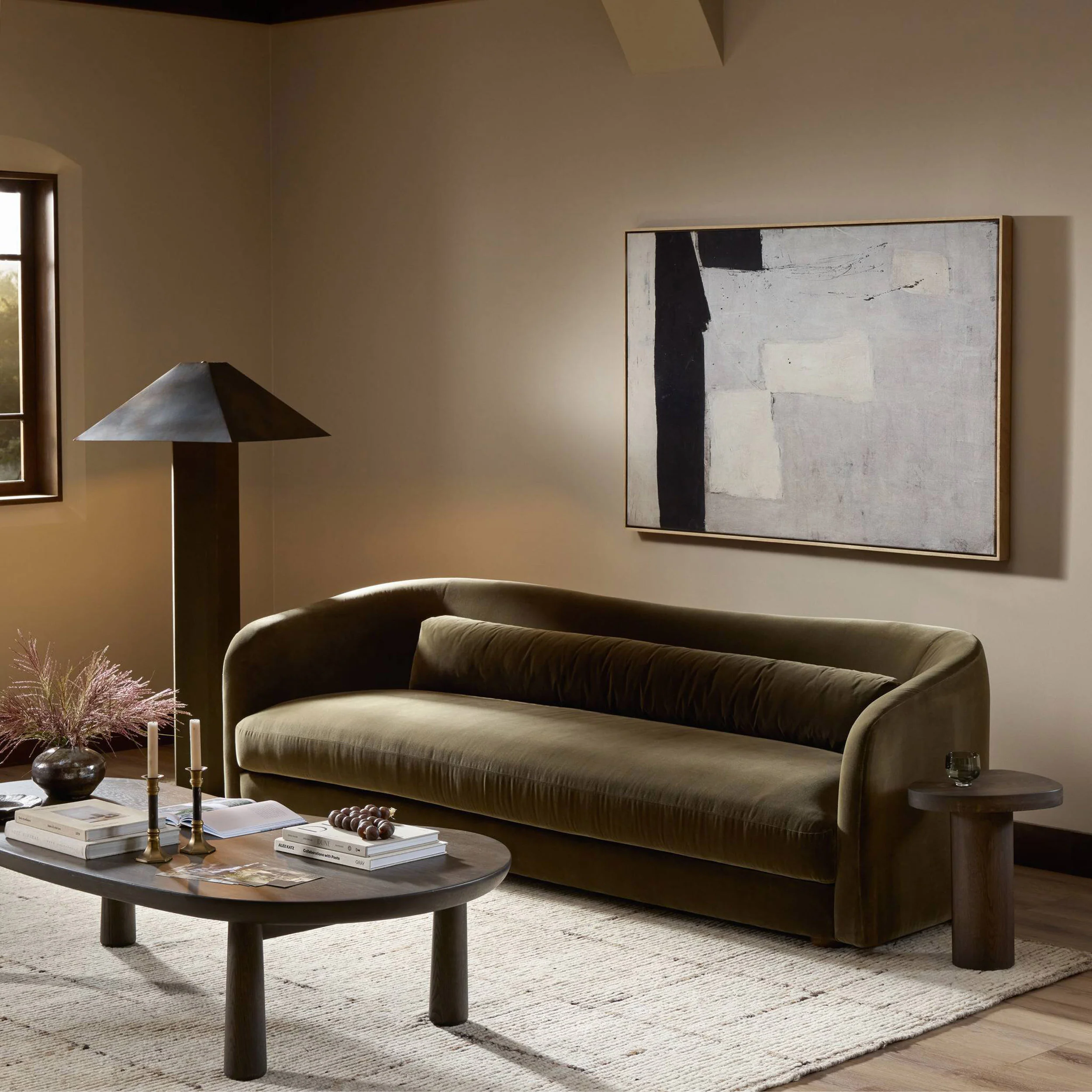 Juliette 99" Sofa, Surrey Olive by Four Hands - Image 6