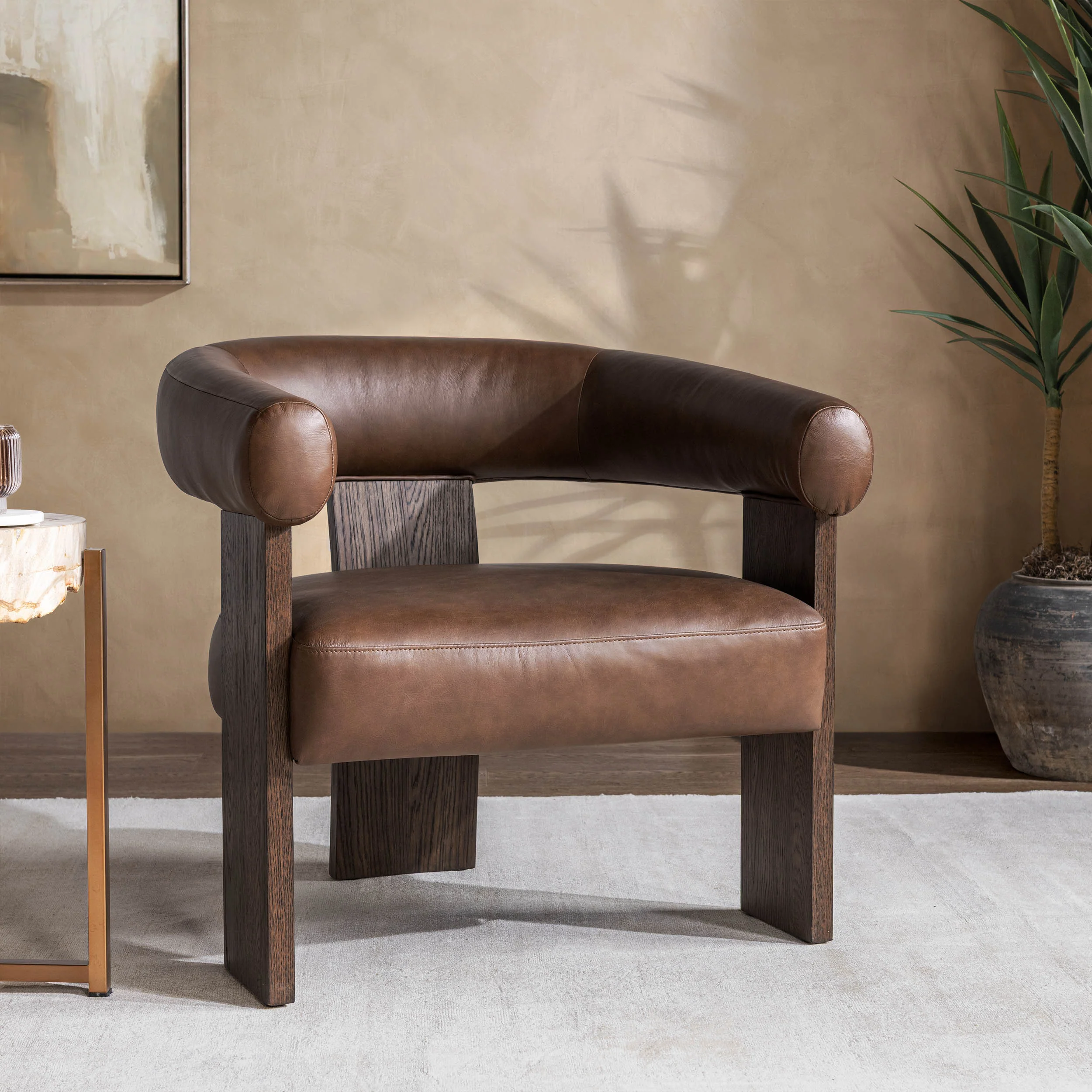 Julina Accent Chair, Rich Cocoa - Image 7