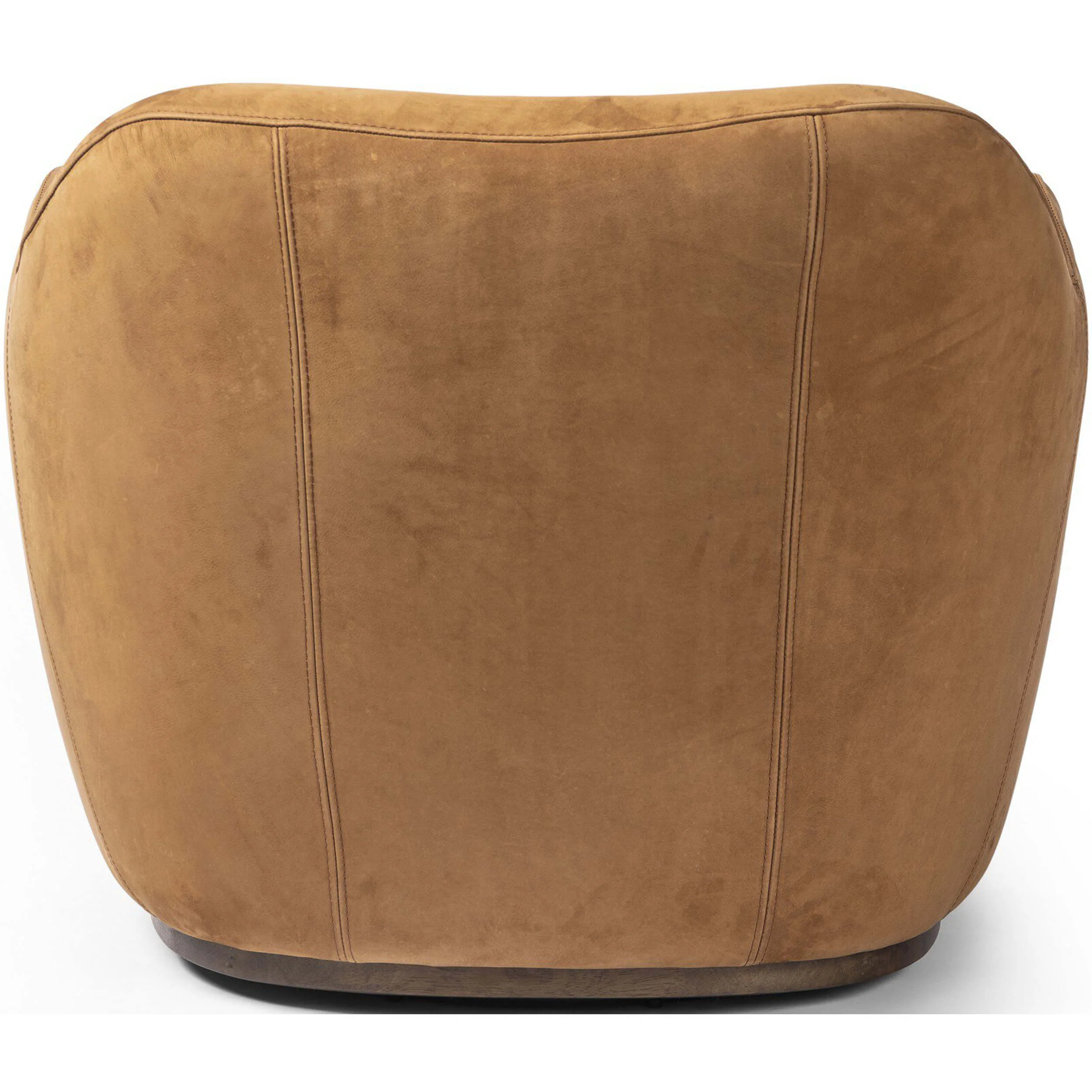 Julius Leather Swivel Chair, Nubuck Cognac by Four Hands - Image 4