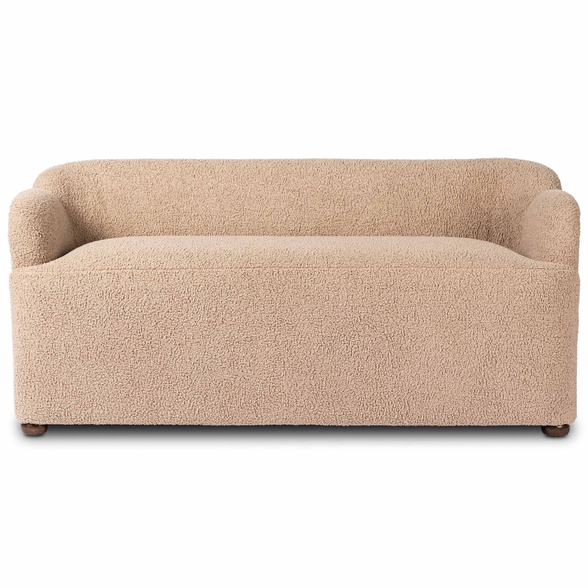 Kadon Accent Bench, Sheepskin Camel by Four Hands - Image 2