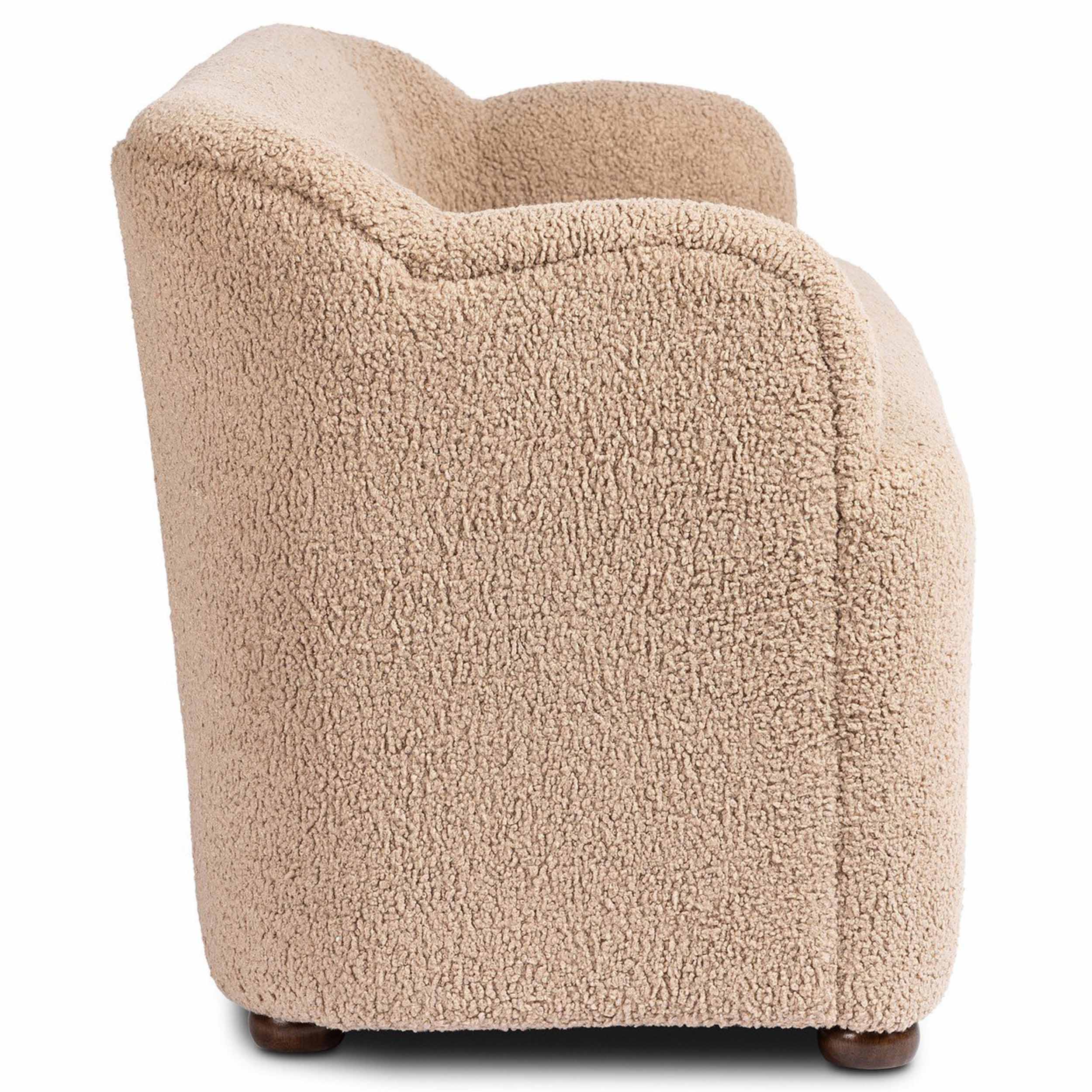 Kadon Accent Bench, Sheepskin Camel by Four Hands - Image 3