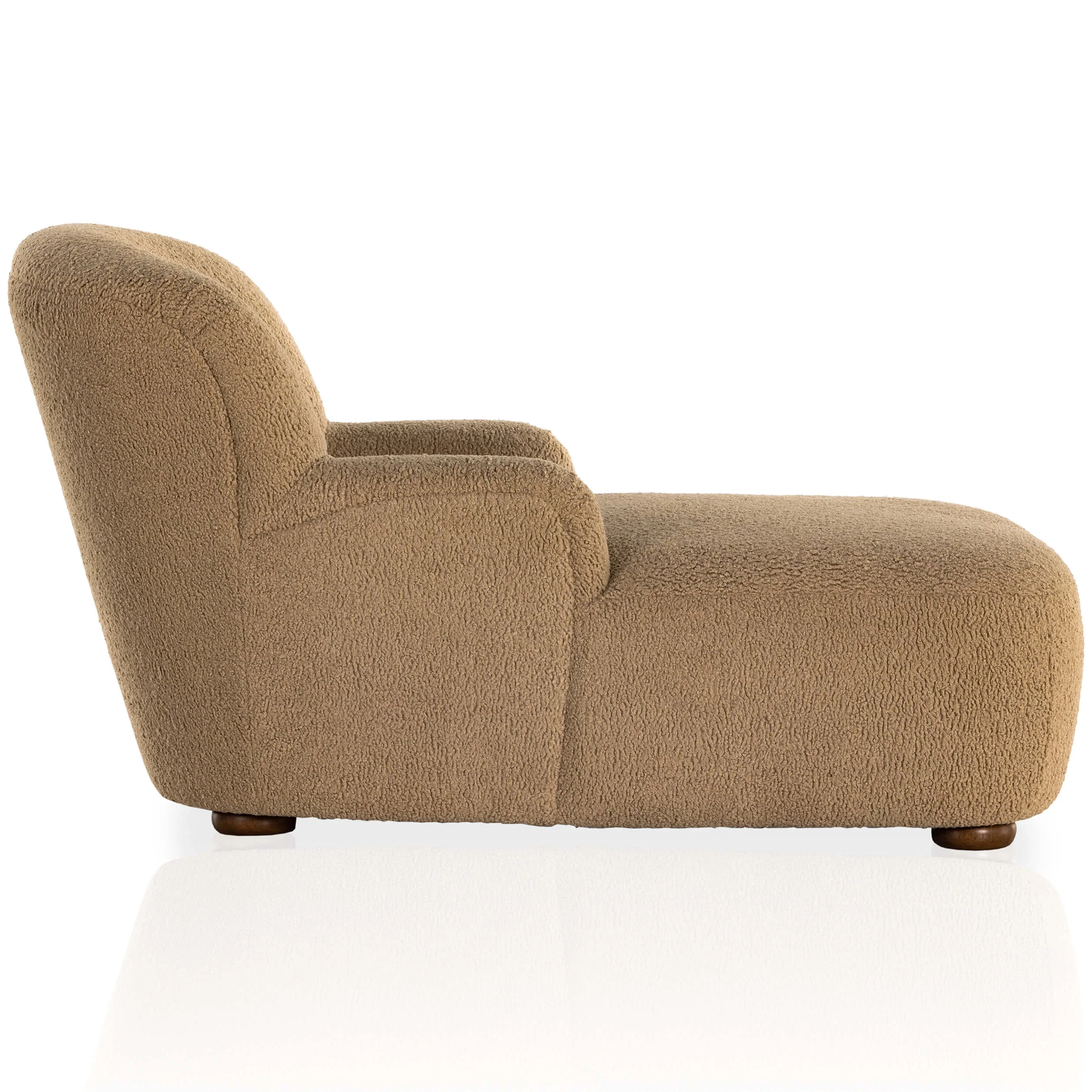Kadon Chaise, Sheepskin Camel by Four Hands - Image 3