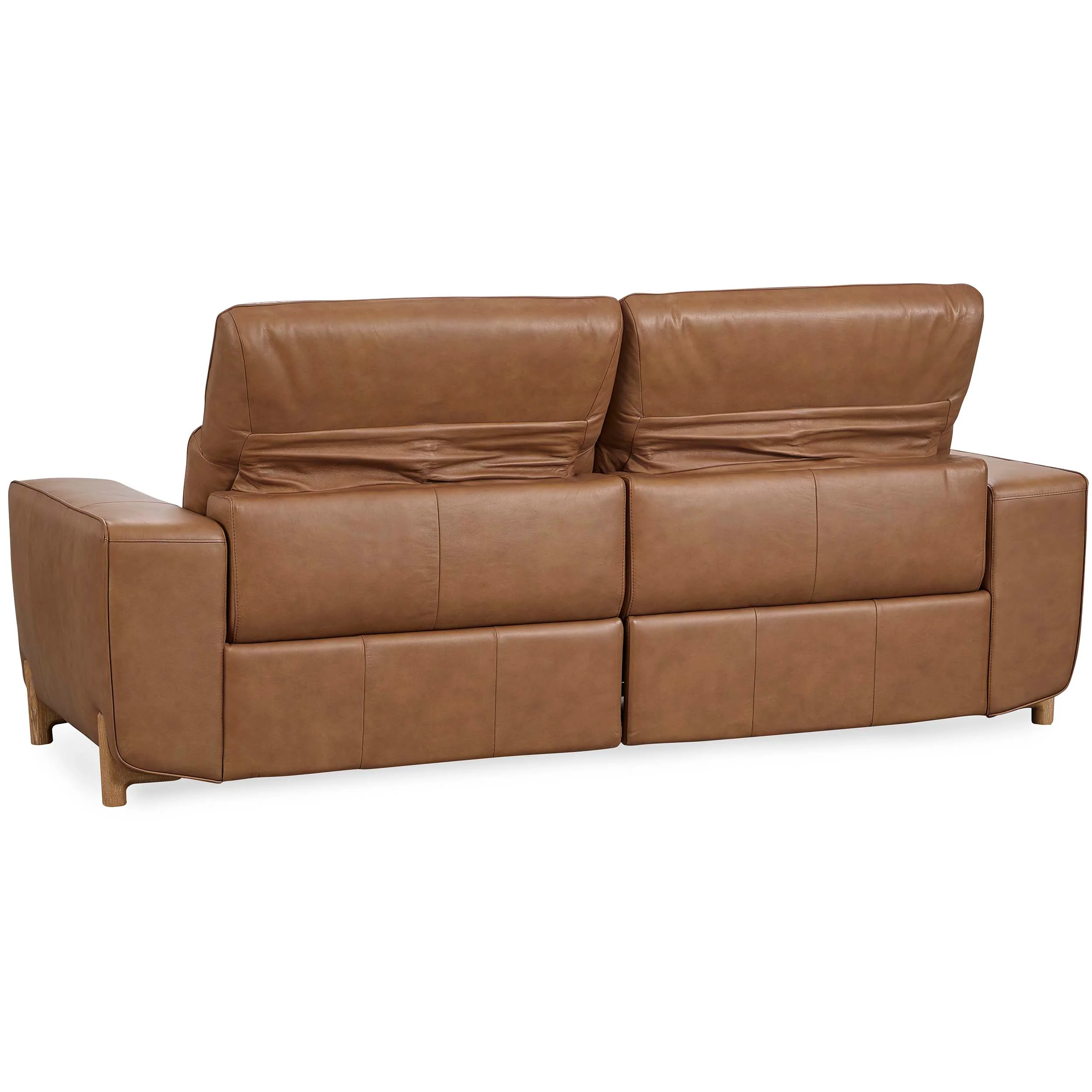 Kadon Leather Power Recliner Sofa, Tan - Image 4