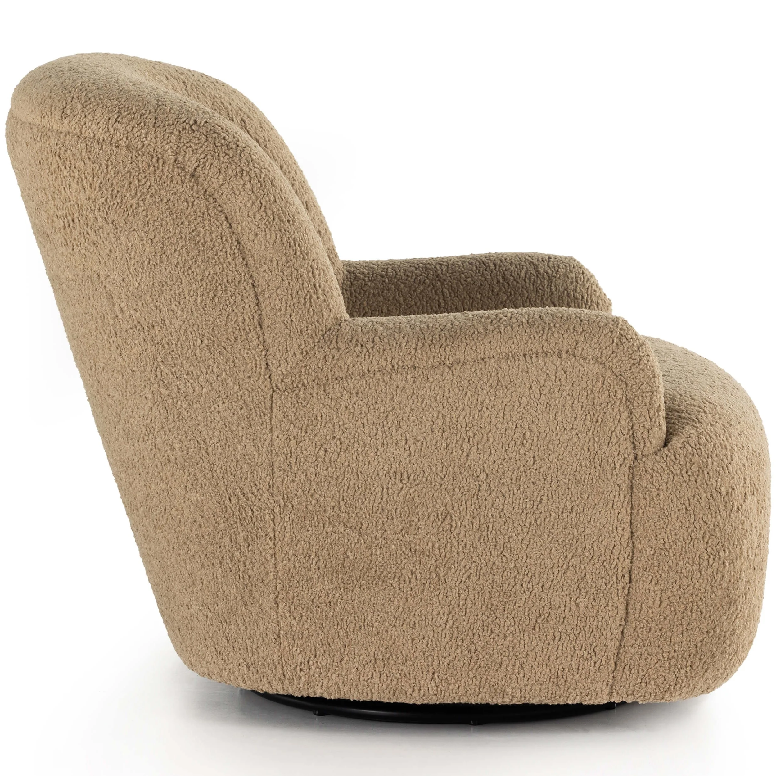 Kadon Swivel Chair, Sheepskin Camel by Four Hands - Image 3