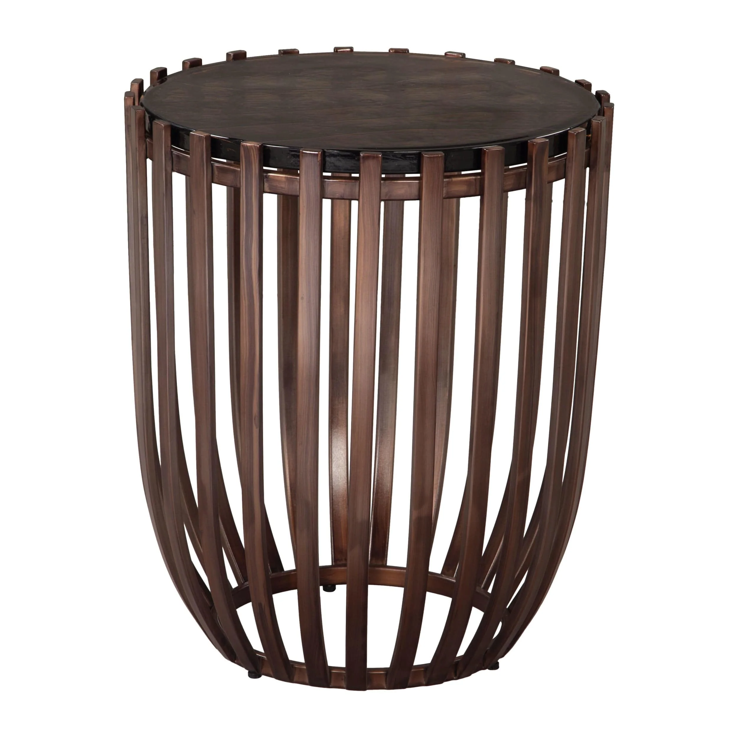 Kafig Side Table, Bronze