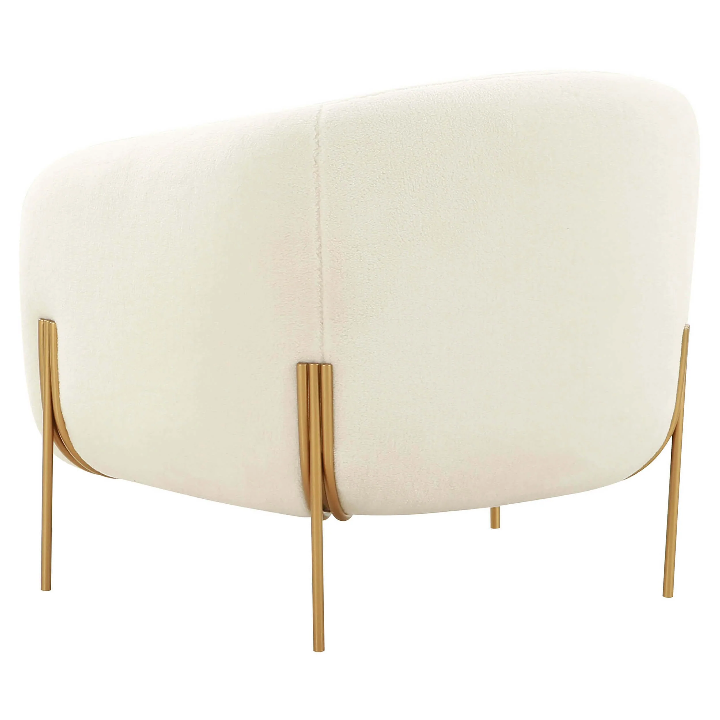 Kandra Chair, Cream Shearling - Image 3