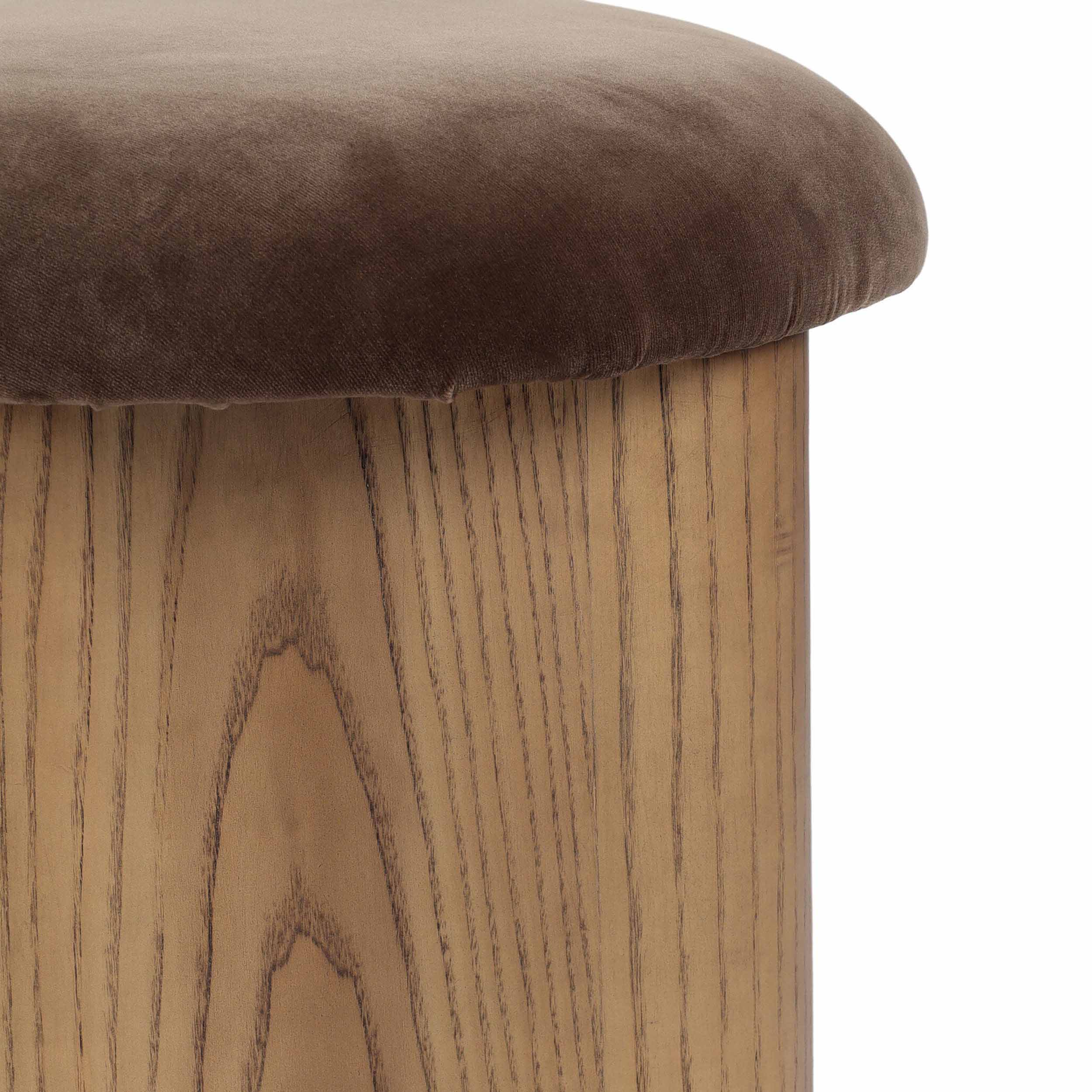 Karick Accent Stool, Surrey Mink by Four Hands - Image 7