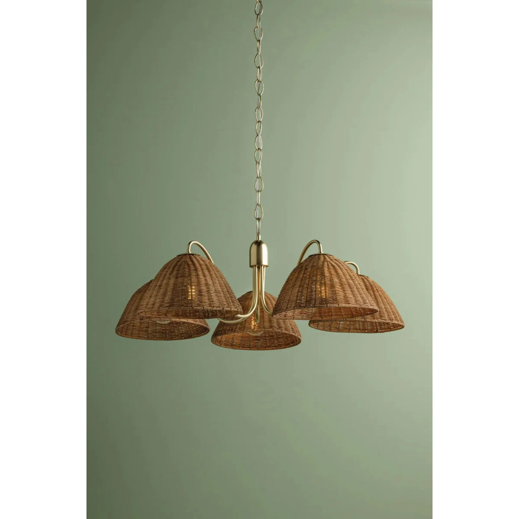 Katniss 5 Light Chandelier, Aged Brass - Image 2