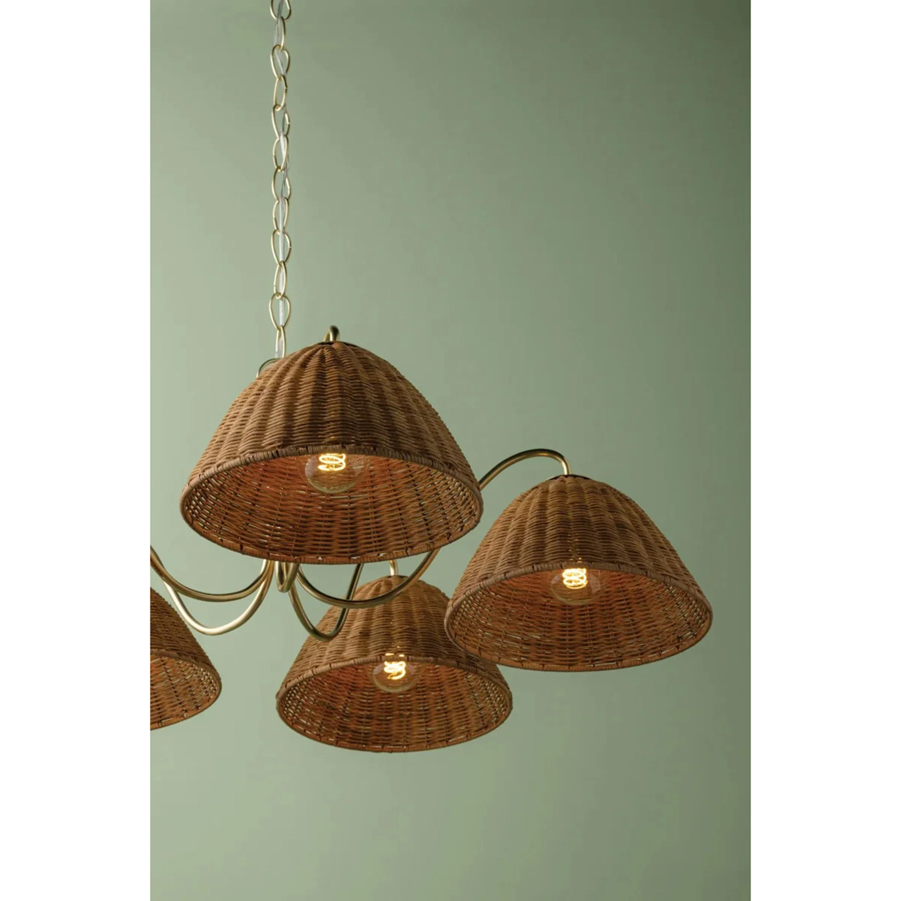 Katniss 5 Light Chandelier, Aged Brass - Image 3