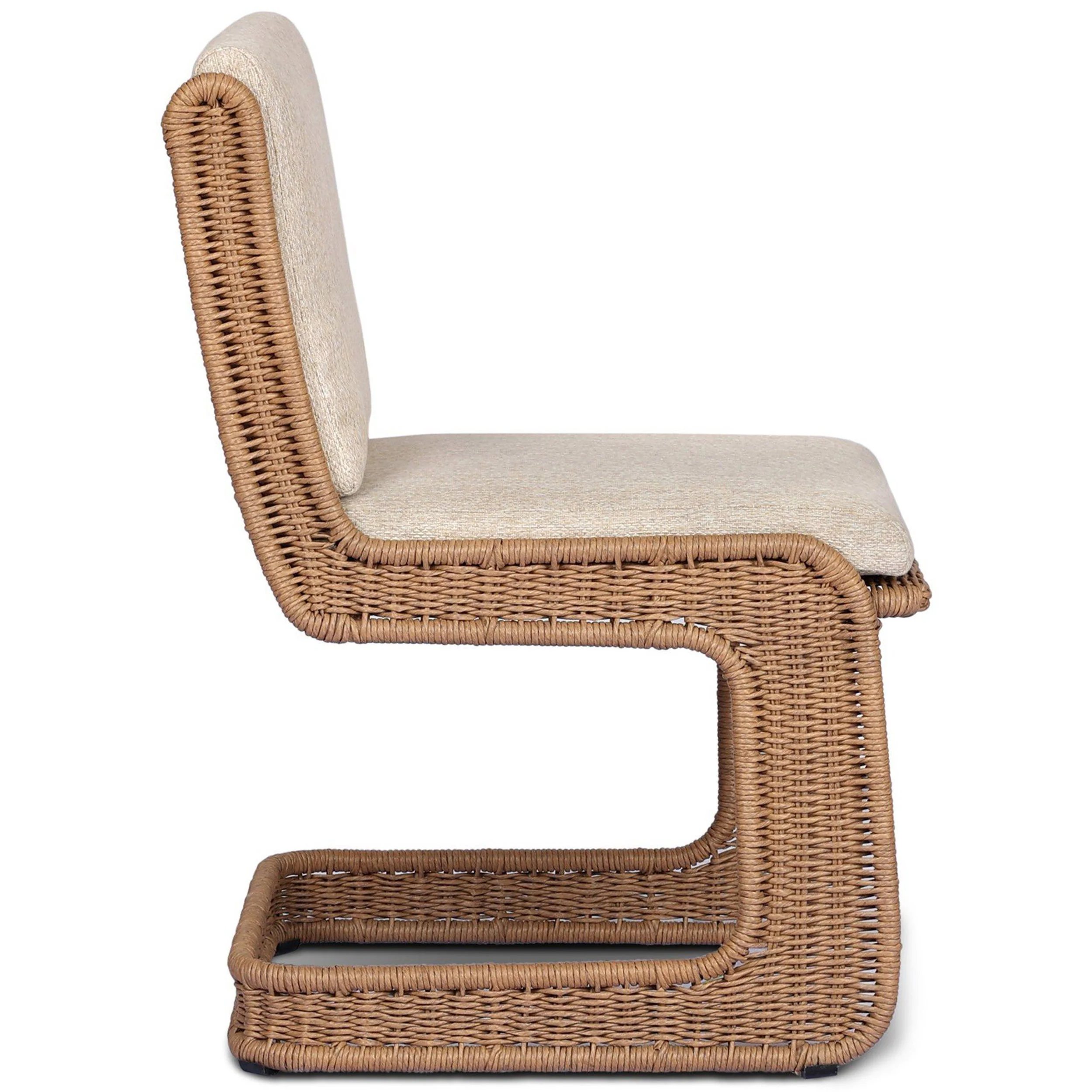 Katrine Outdoor Dining Chair, Concha Beige by Four Hands - Image 3