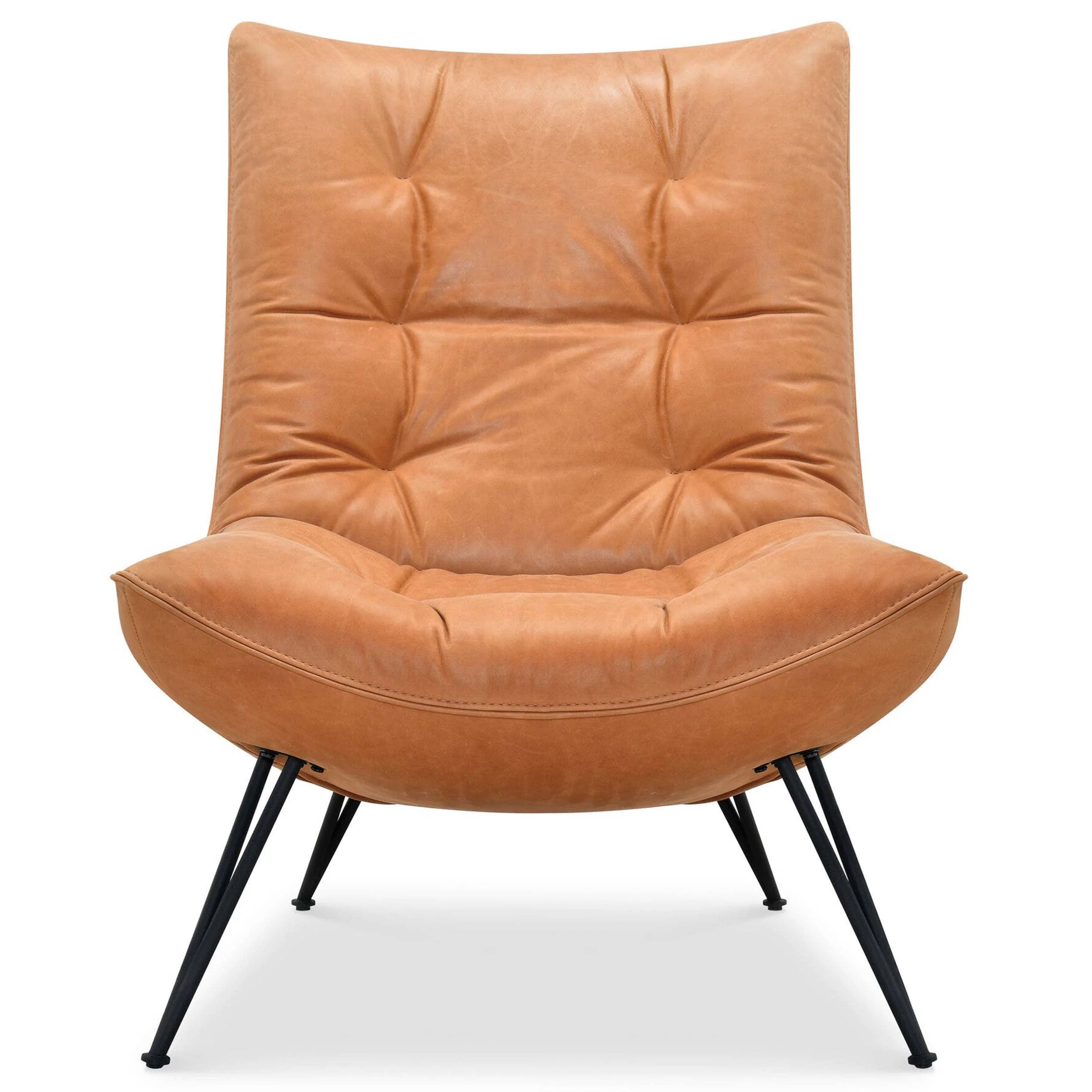 Kayne Leather Chair, Saddlebag Coin - Image 2