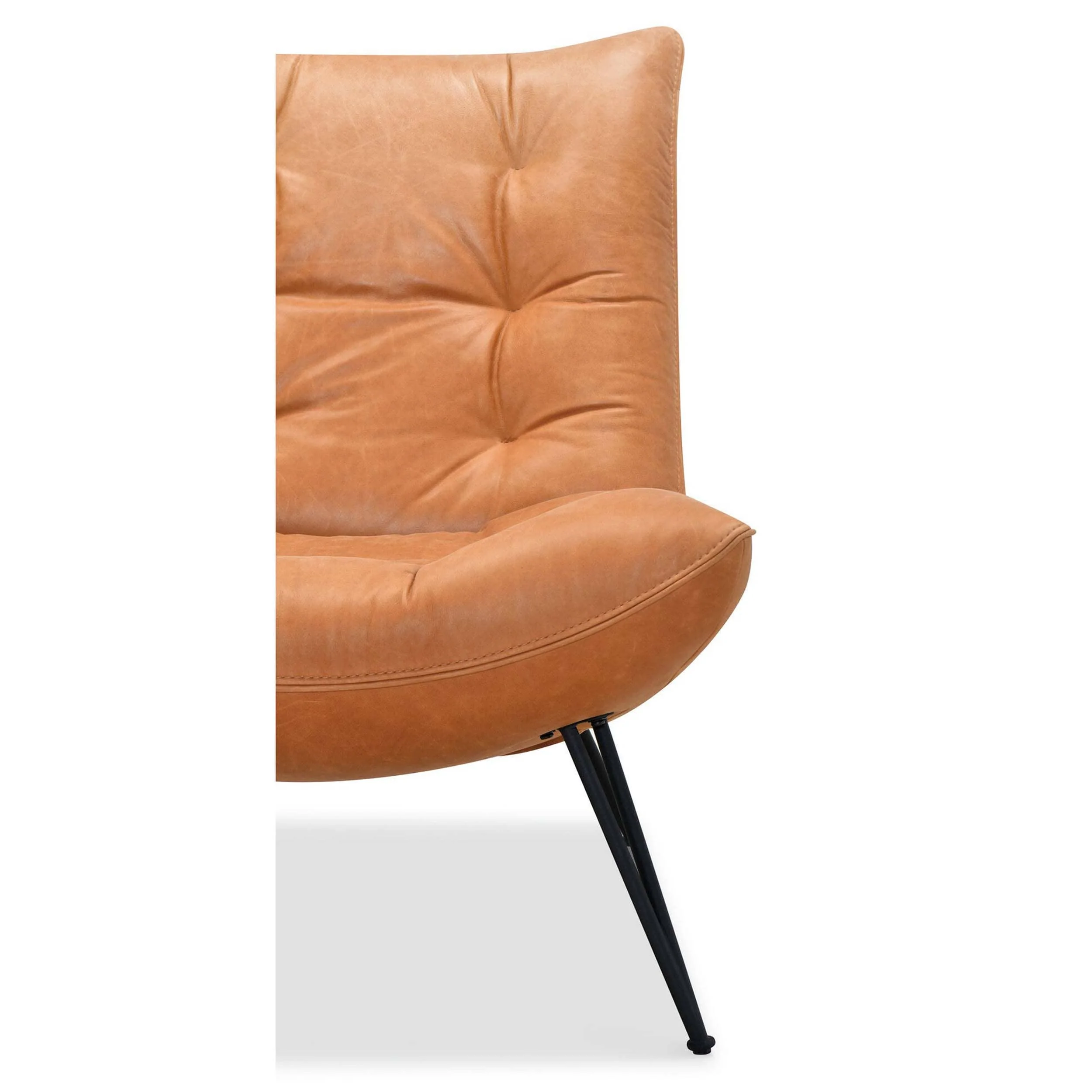 Kayne Leather Chair, Saddlebag Coin - Image 6