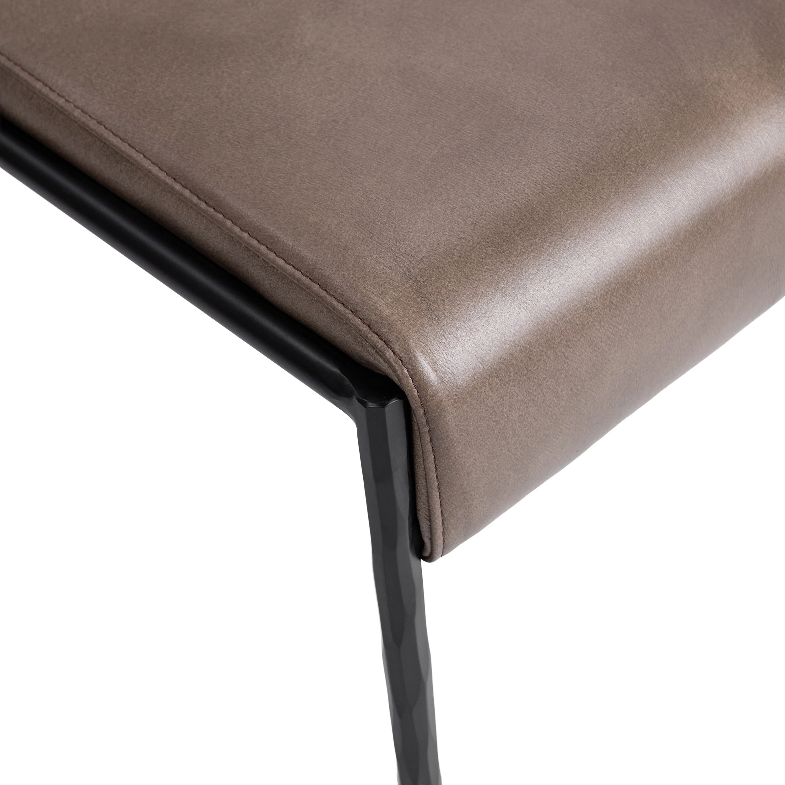 Kayne Leather Dining Chair Set of 2, Sand - Image 4