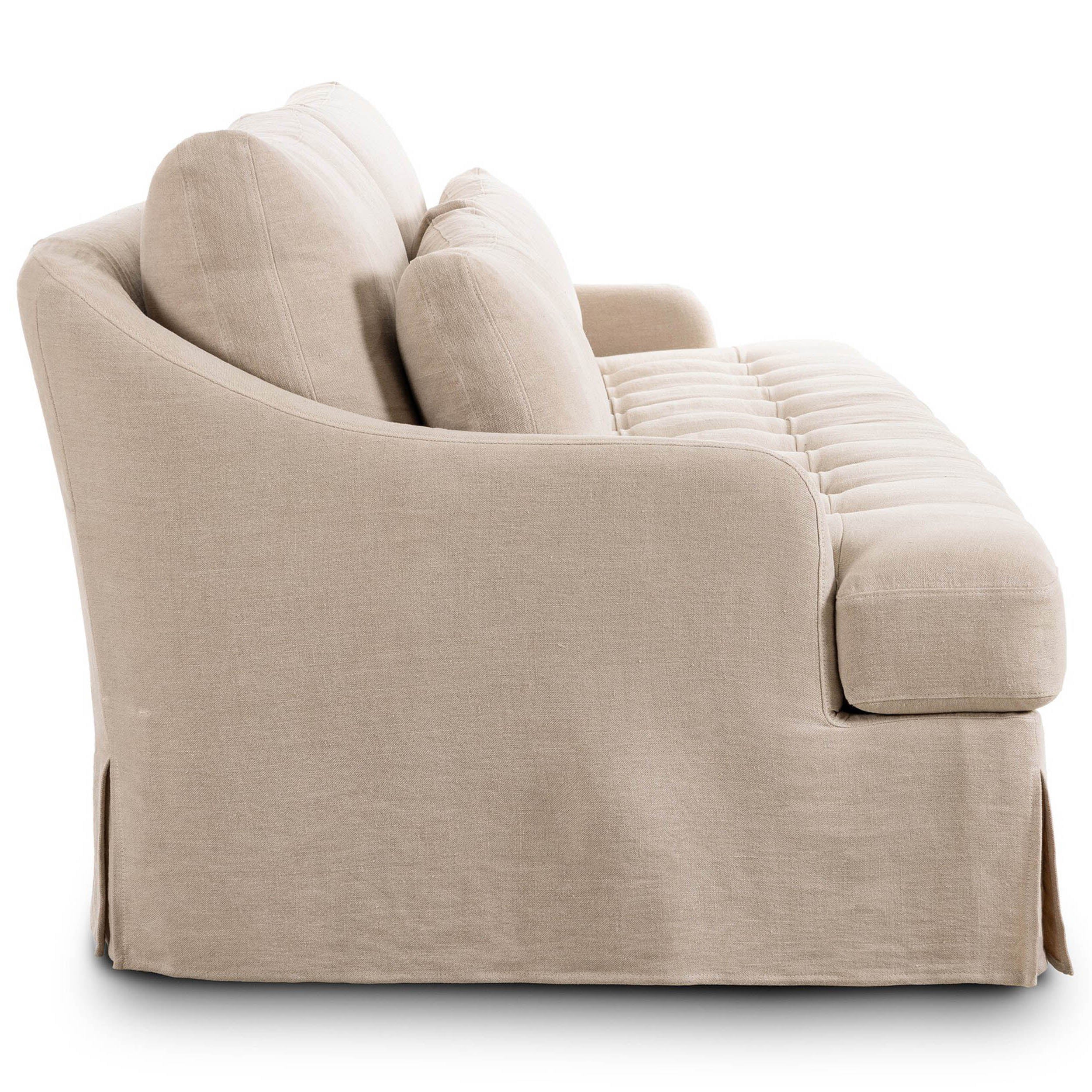 Keena 108" Slipcover Sofa, Broadway Dune by Four Hands - Image 3