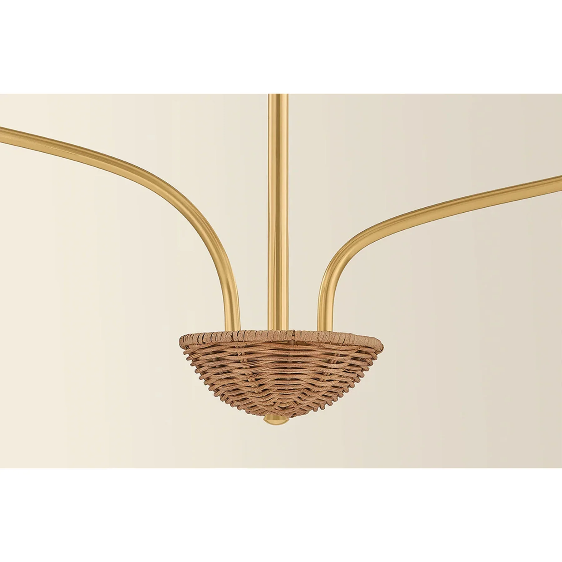 Kehlani 3 Light Chandelier, Aged Brass - Image 4