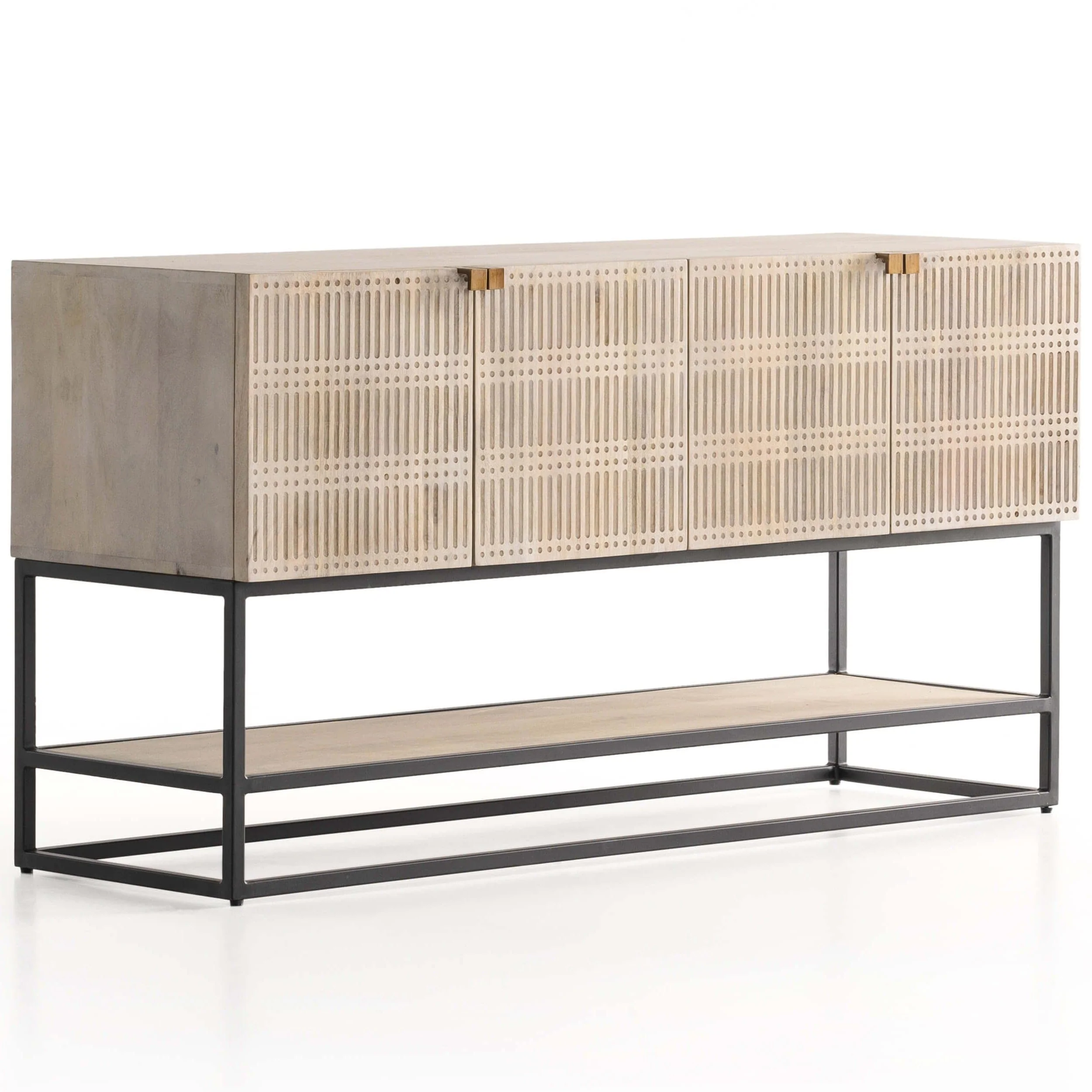 Kelby Small Media Cabinet, Light Wash by Four Hands