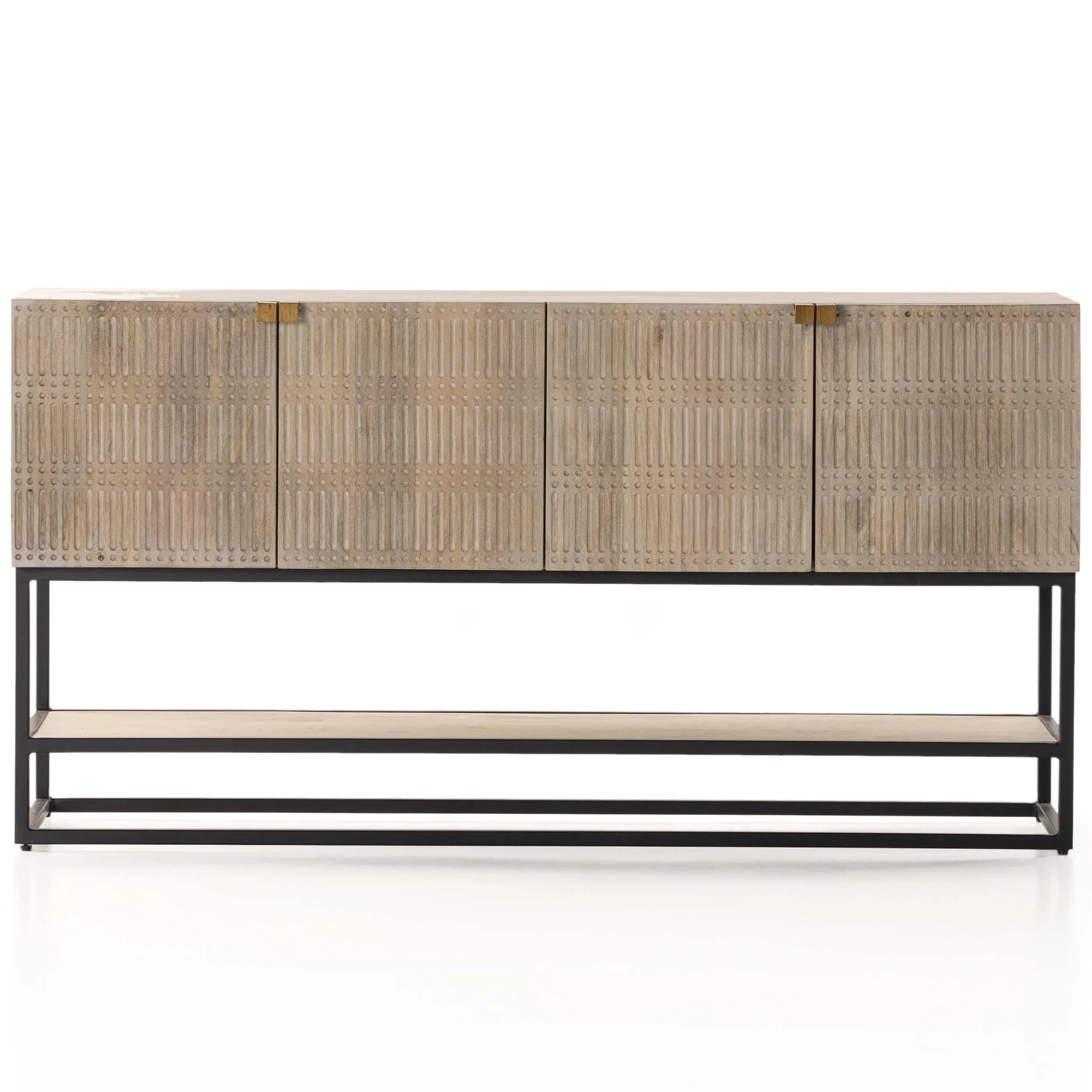 Kelby Small Media Cabinet, Light Wash by Four Hands - Image 3