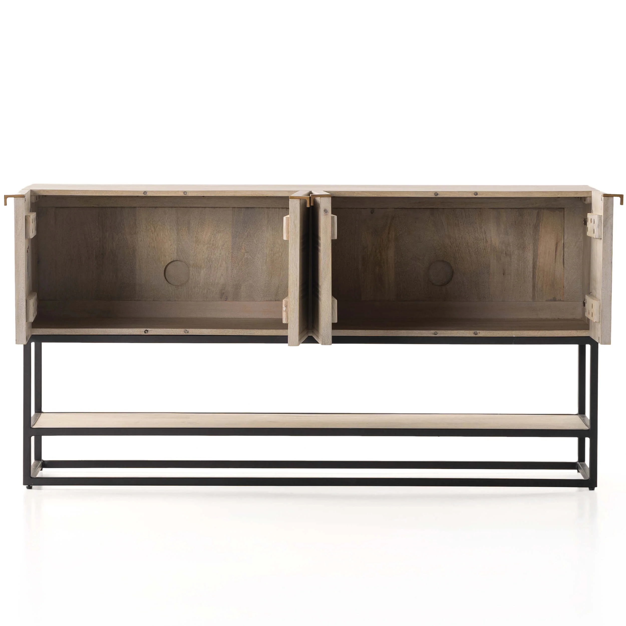 Kelby Small Media Cabinet, Light Wash by Four Hands - Image 5