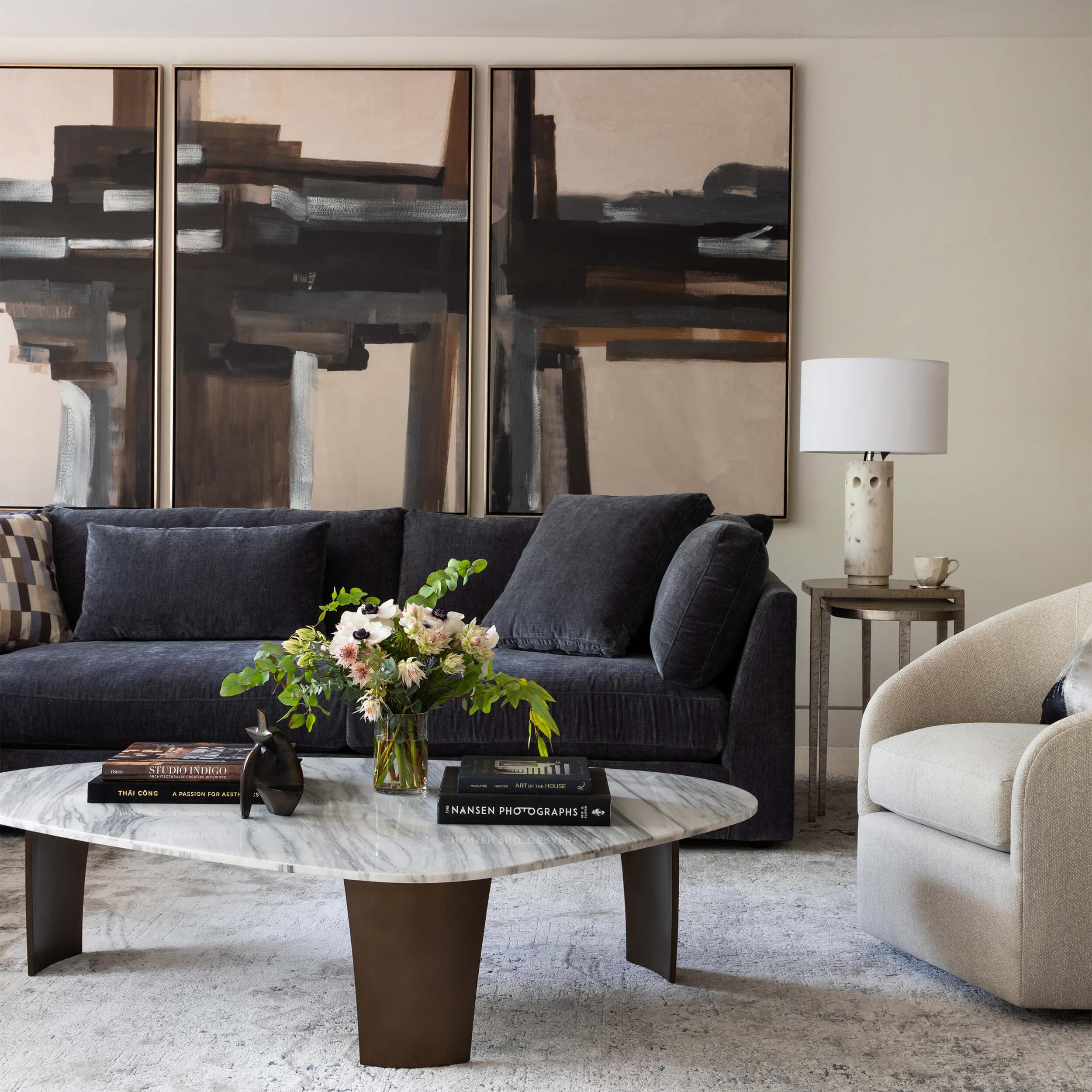 Kellen Sectional, Vickie Charcoal - Image 9