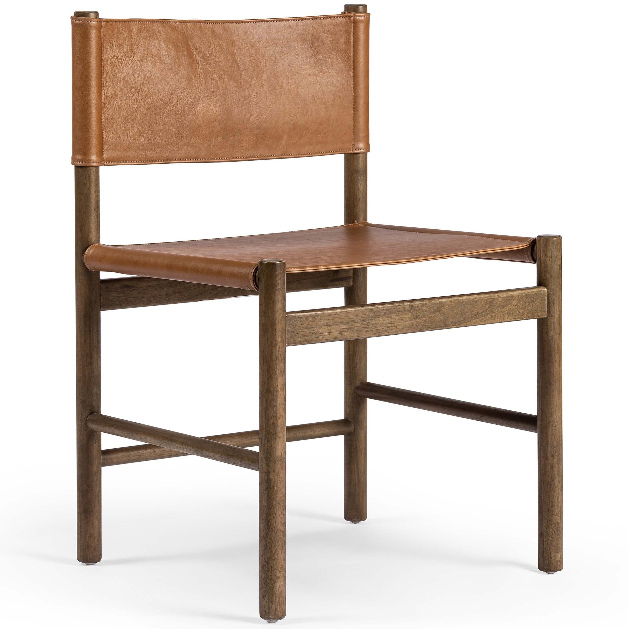 Kena Leather Dining Chair, Sonoma Butterscotch, Set of 2 by Four Hands