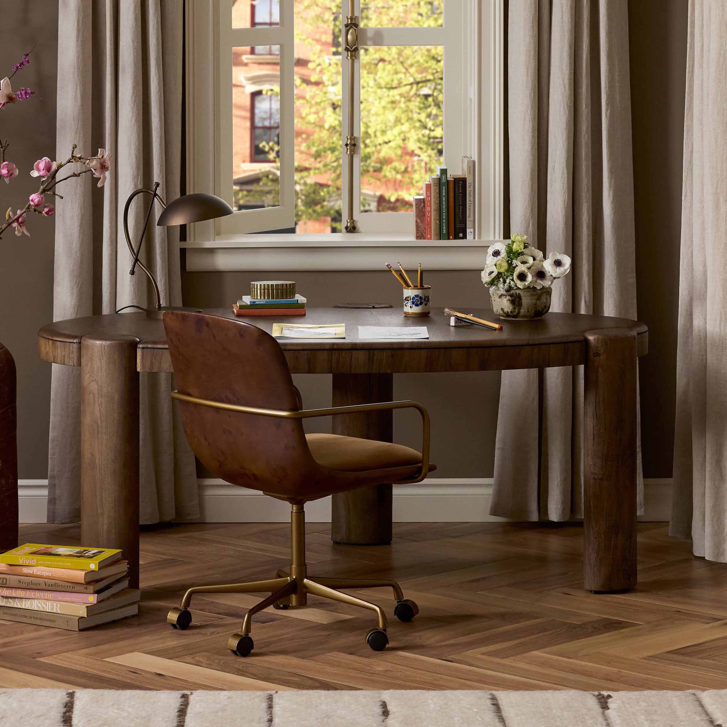 Kendra Desk Chair, Surrey Ochre by Four Hands - Image 8