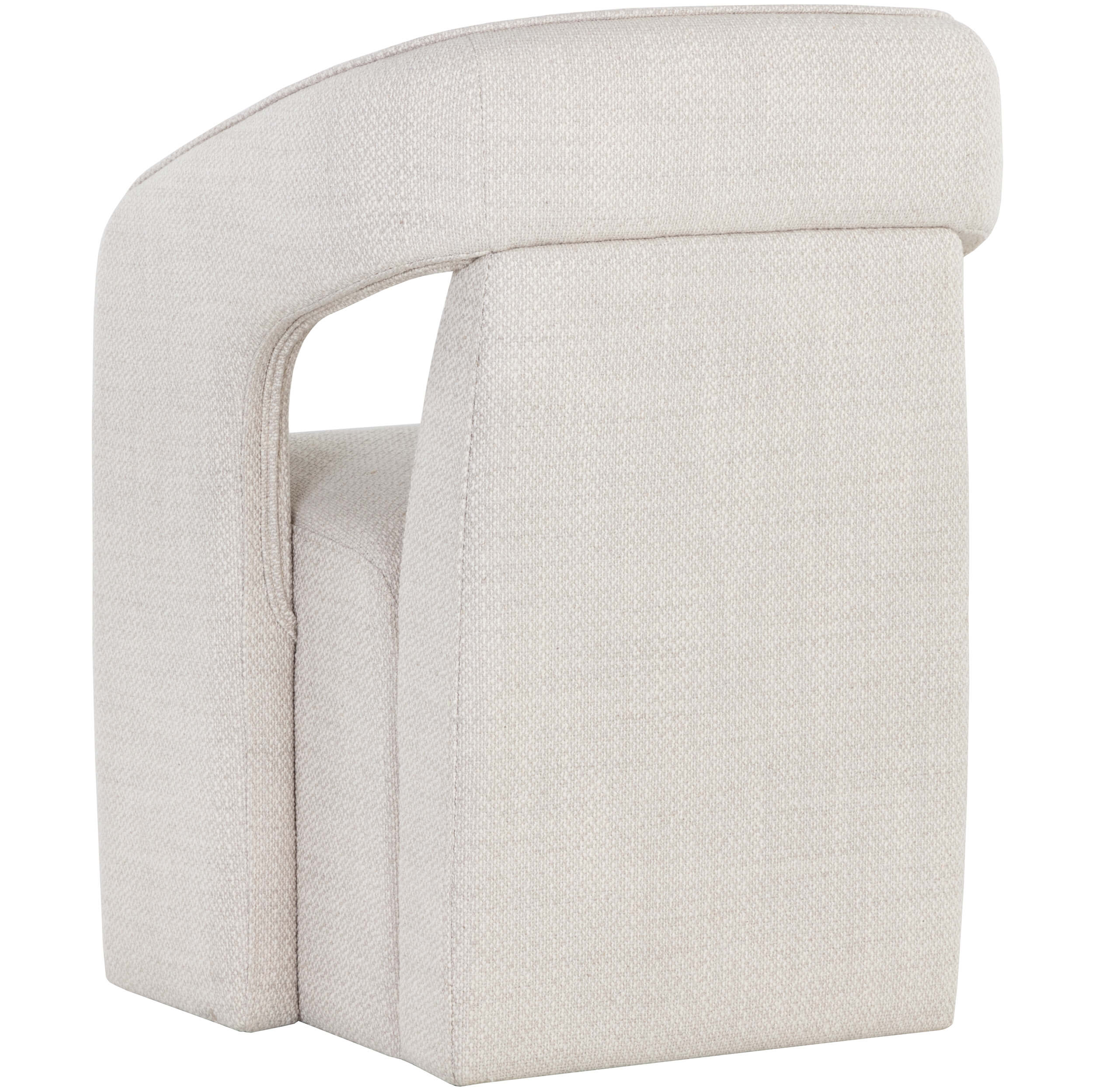 Kendrick Wheeled Dining Chair, Moto Stucco - Image 4