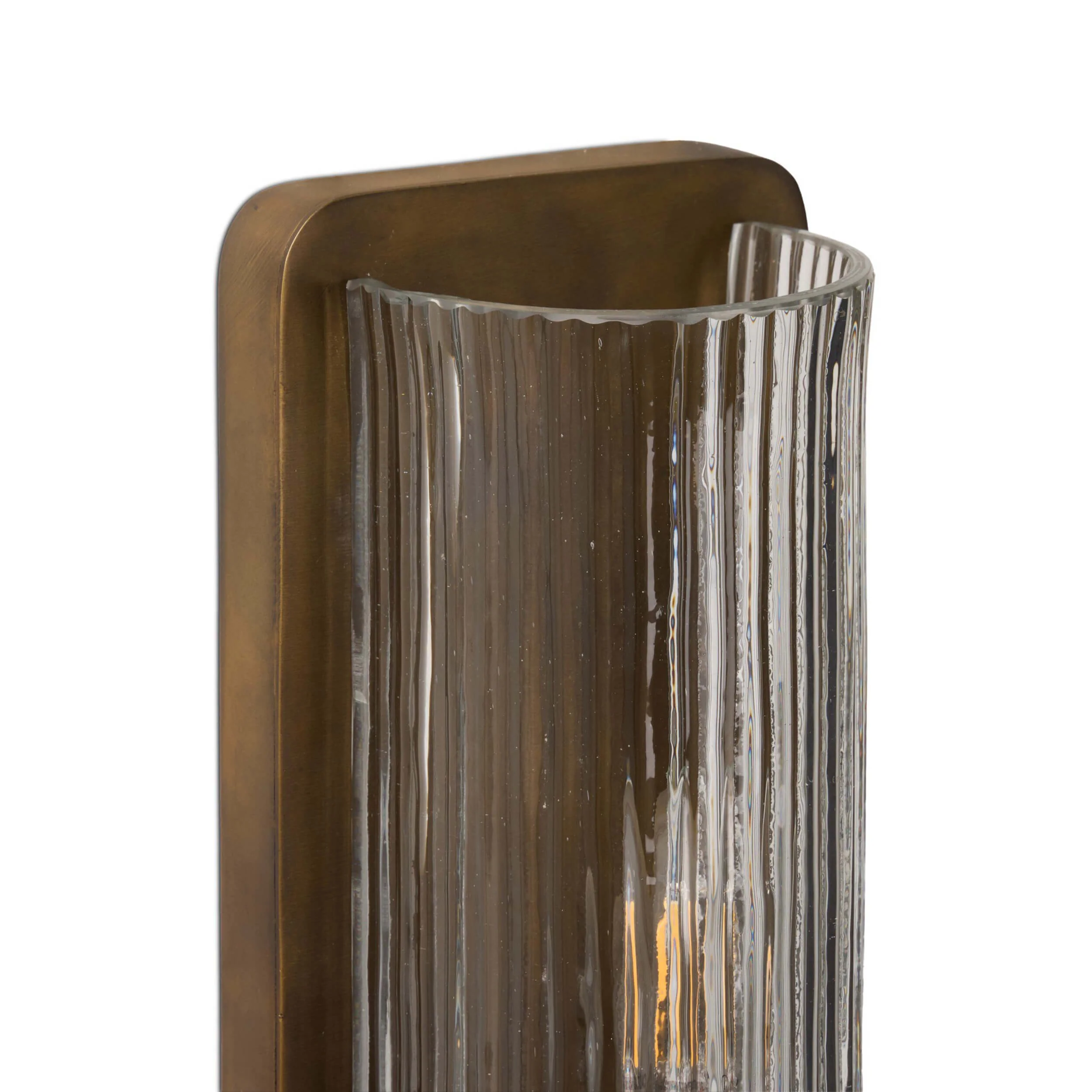 Kenji Sconce, Clear Reeded Glass by Four Hands - Image 5