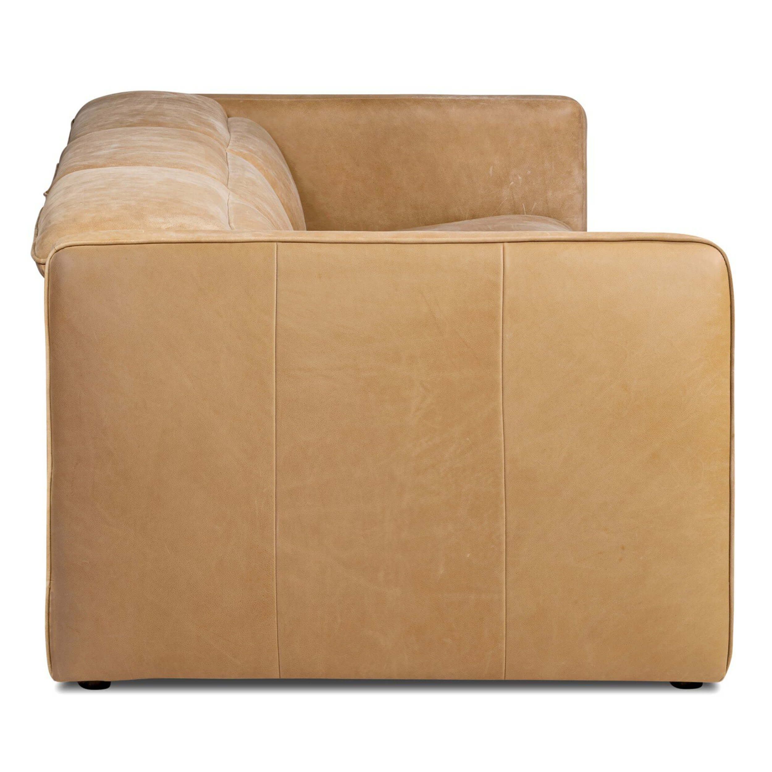 Kenlee Leather Power Recliner 3 Piece Sectional, Palermo Cognac by Four Hands - Image 3